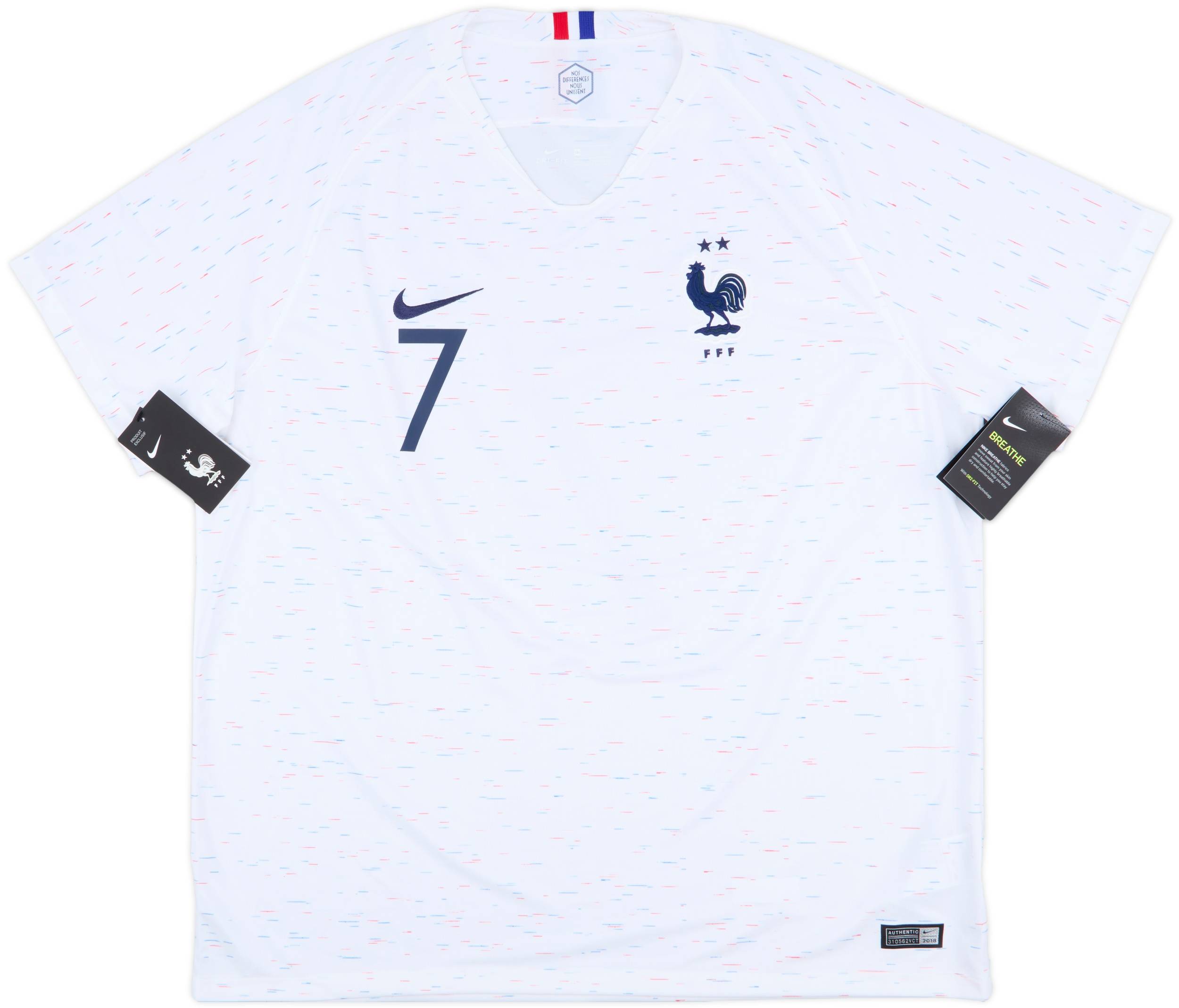 2018 France Away Shirt Griezmann #7 (XXL)