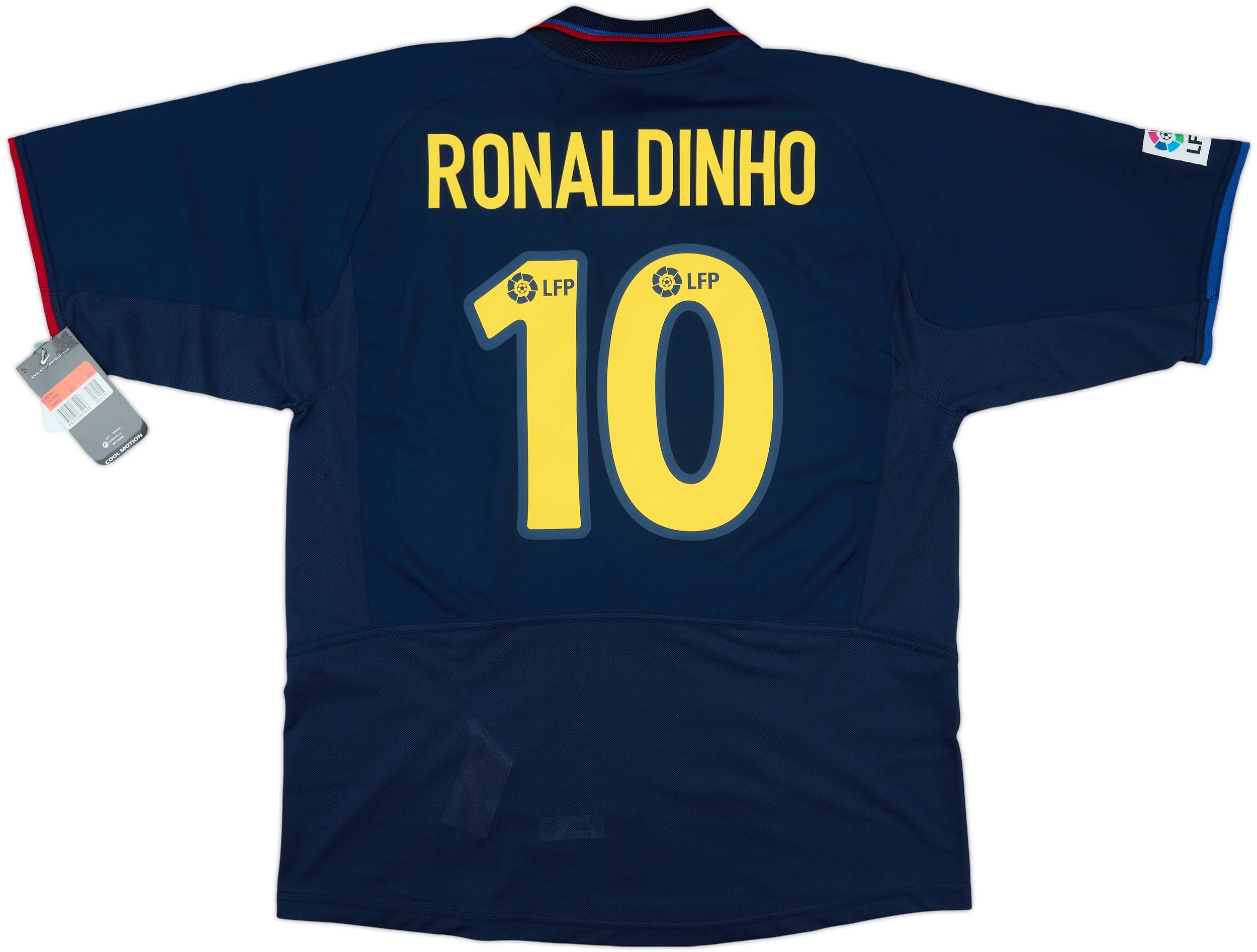2002-03 Barcelona Away Shirt Ronaldinho #10 (L)