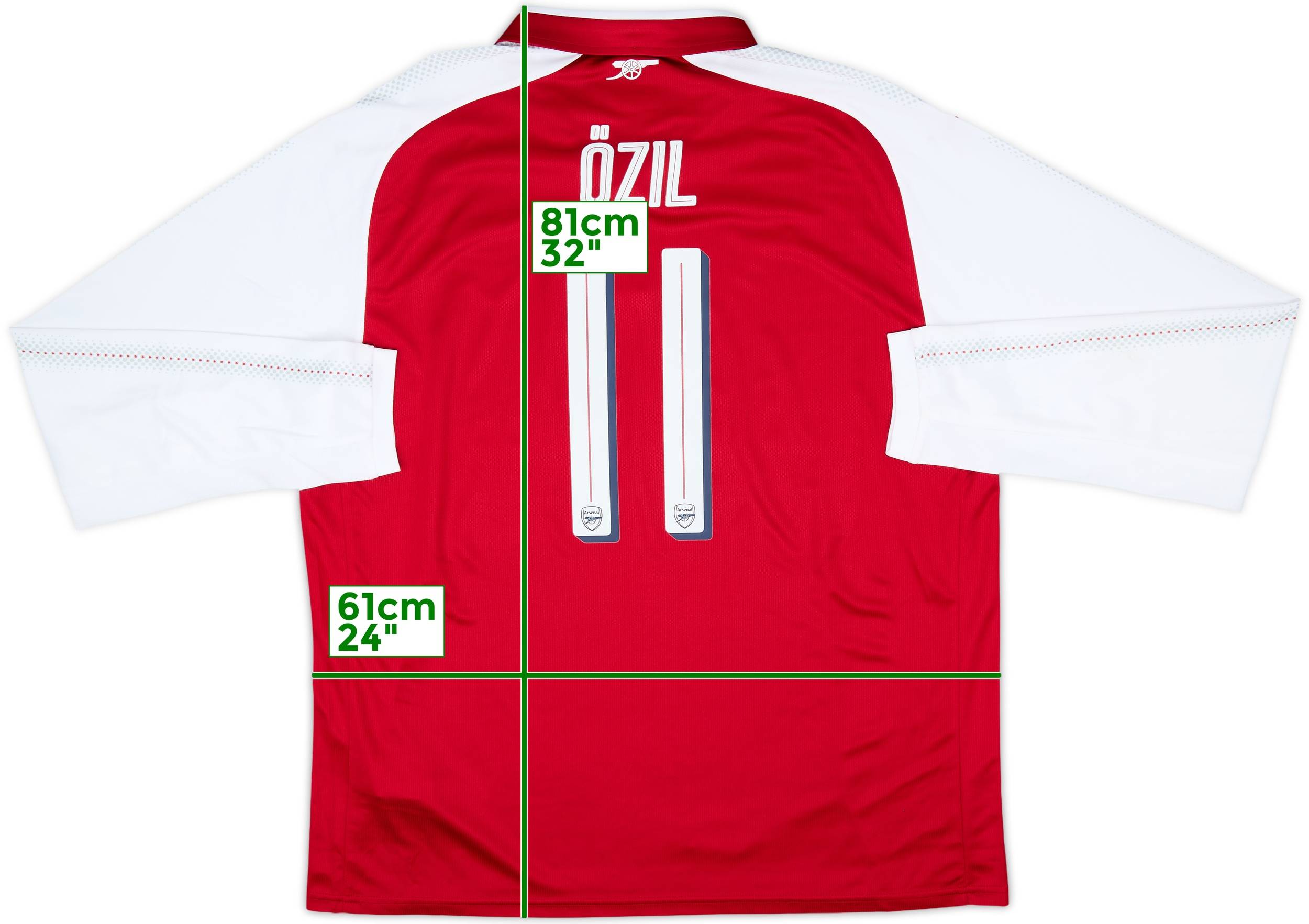 2017-18 Arsenal Home L/S Shirt Ozil #11 (XXL)