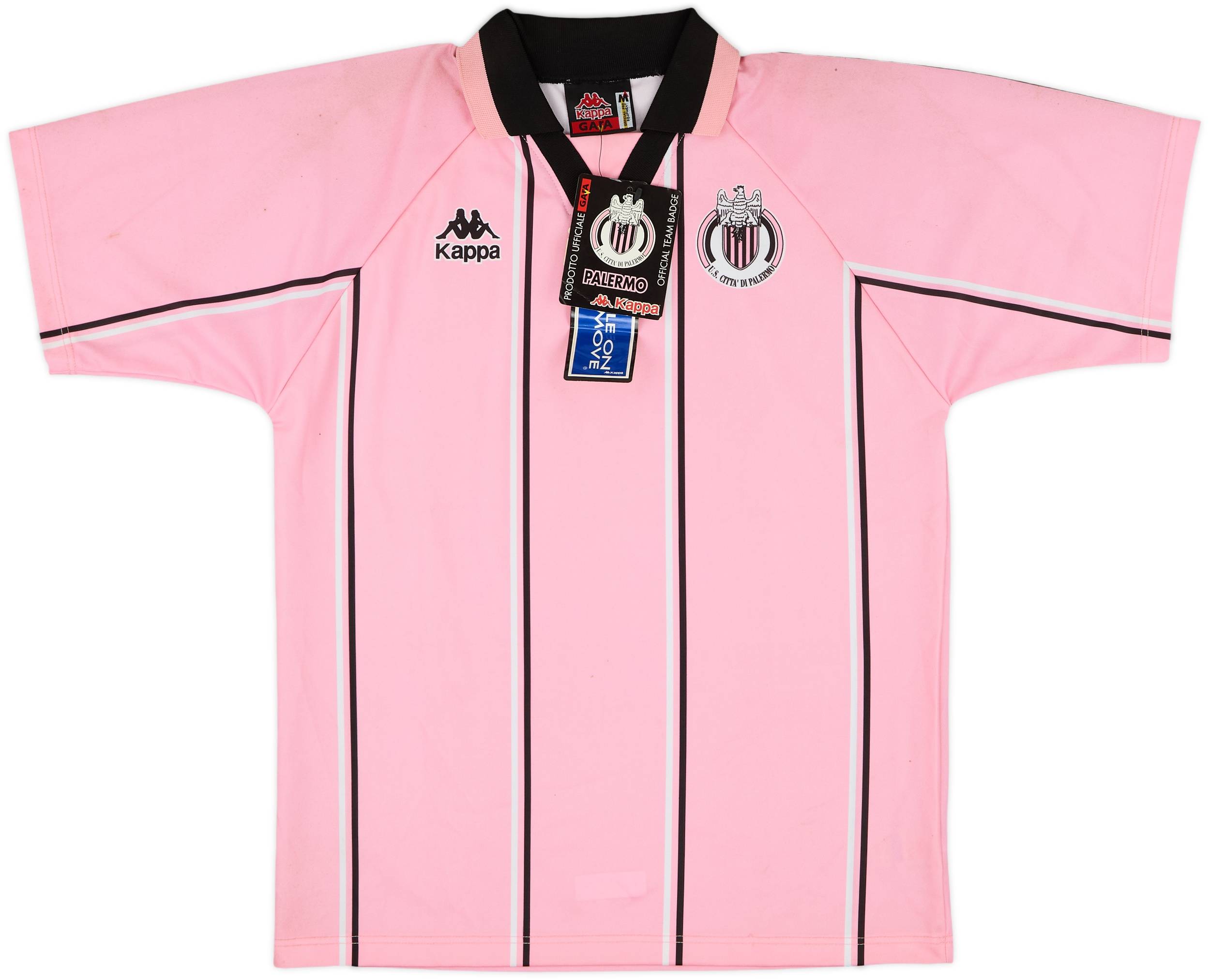 ウェア 1998/99s VINTAGE KAPPA PALERMO Vintage Kappa Palermo 1998/99 Home Soccer Jersey (L) – 2D Soccer