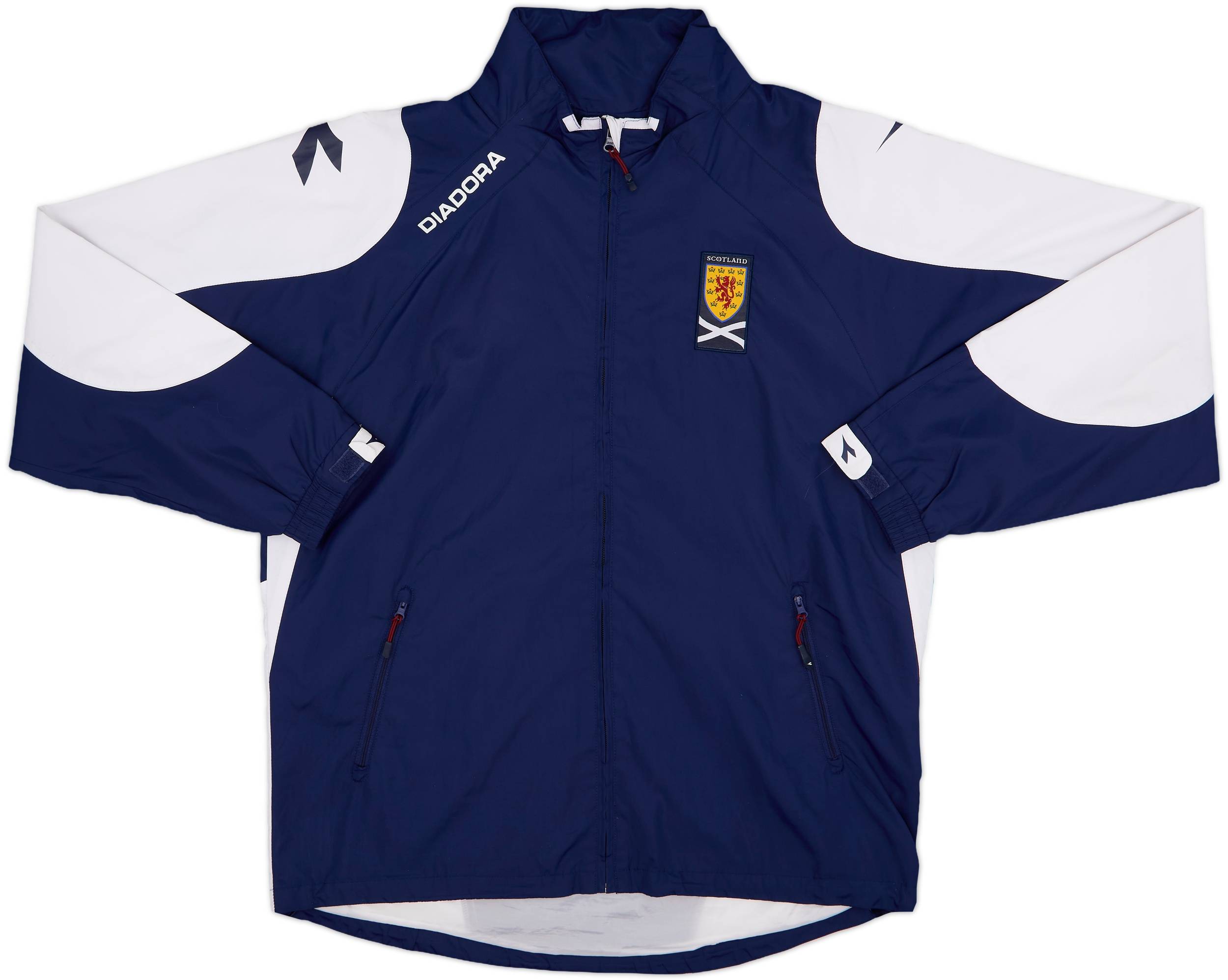 2005-06 Scotland Diadora Hooded Rain Jacket - 8/10 - (L)
