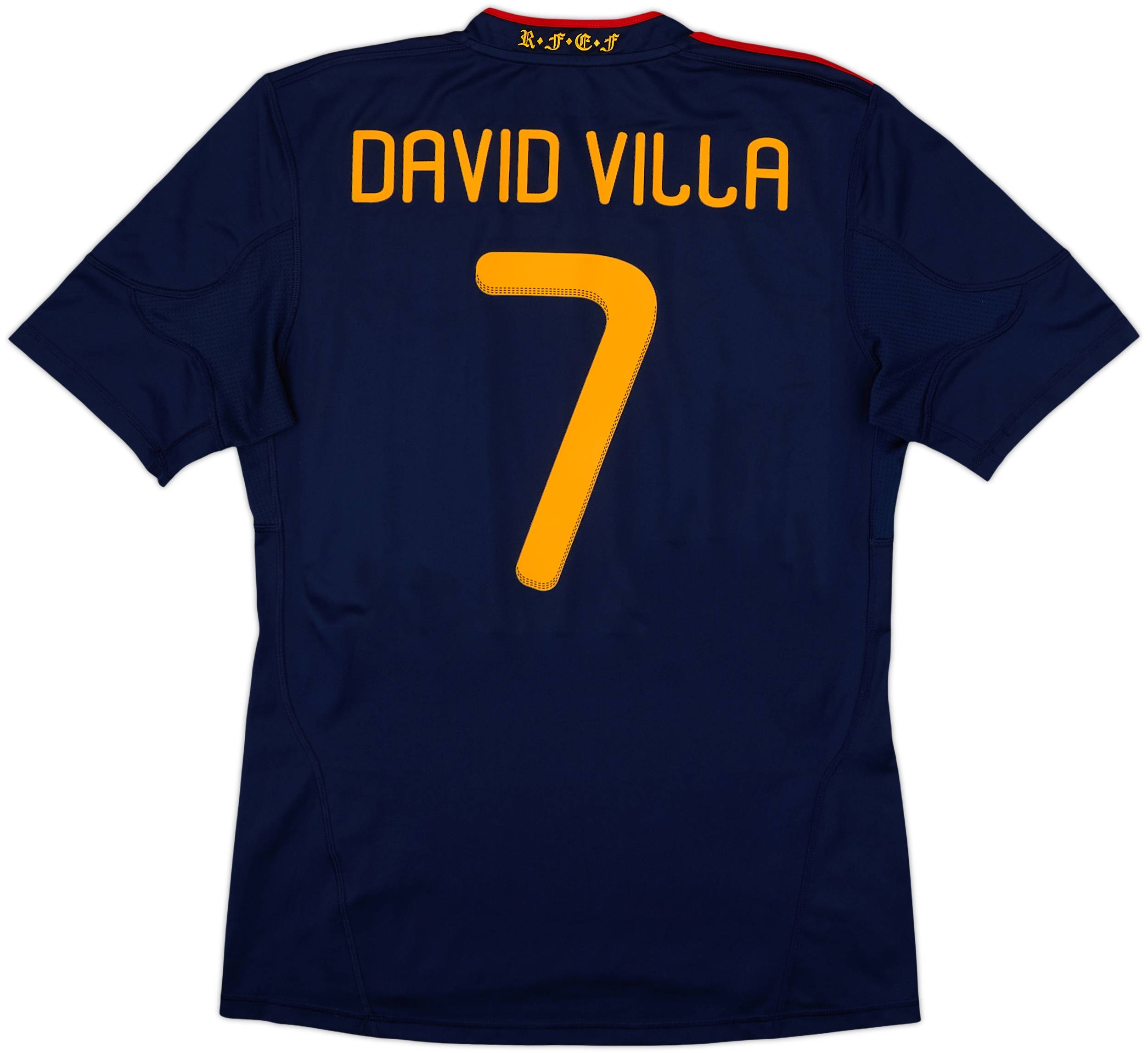 スペイン代表アウェイ 2010南アフリカW杯 DAVID VILLA 7番 2010-11 Spain Away Shirt David Villa #7 - 8/10 - (M)