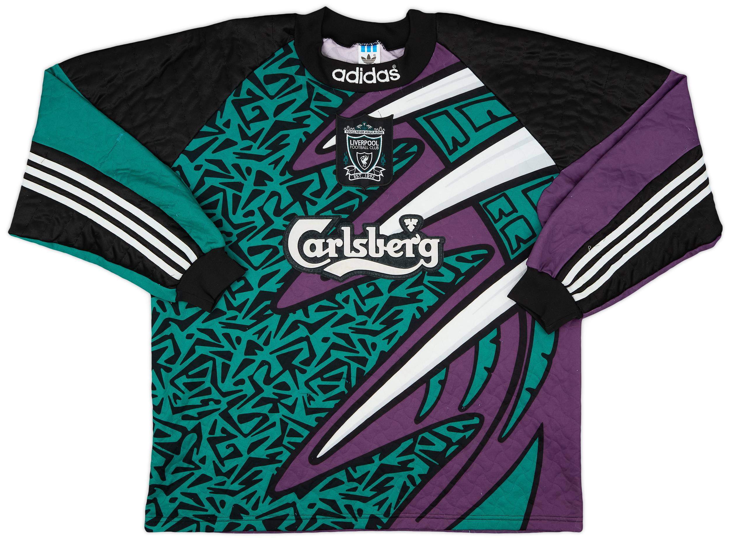1995-96 Liverpool GK Shirt - 6/10 - (L)