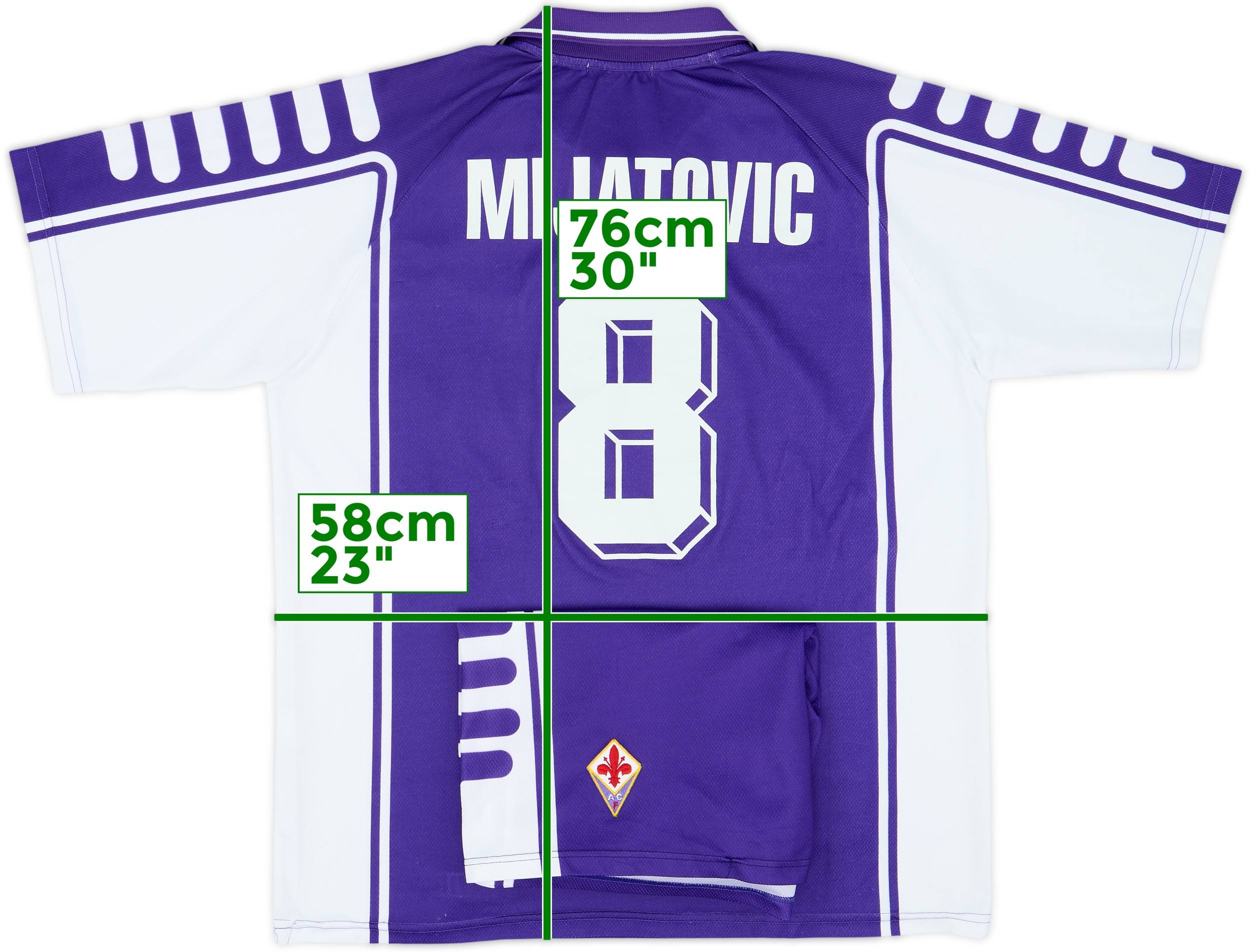 1999-00 Fiorentina Home Shirt & Shorts Mijatovic #8 - 9/10 - (XL)