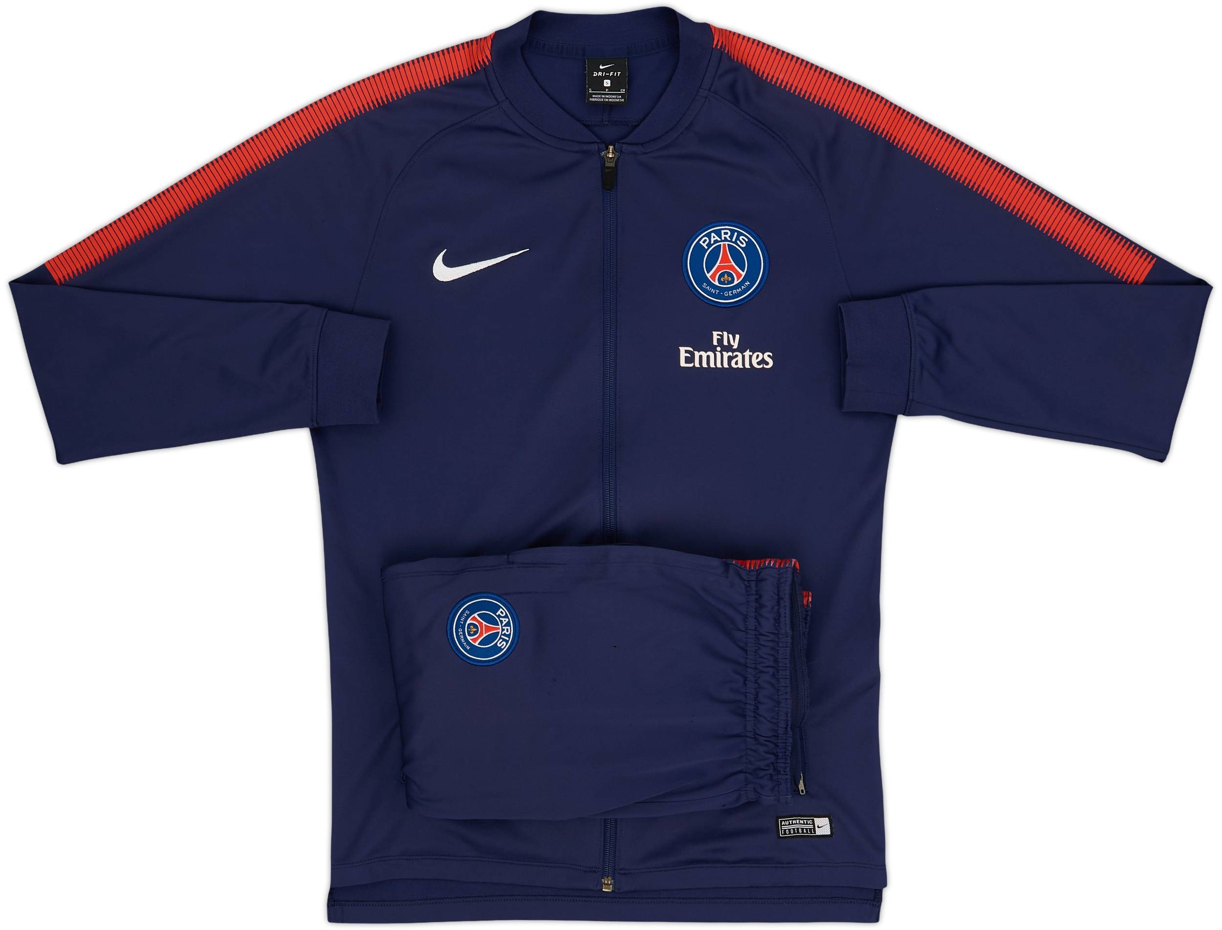 2017-18 Paris Saint-Germain Nike Tracksuit - 7/10 - (S)