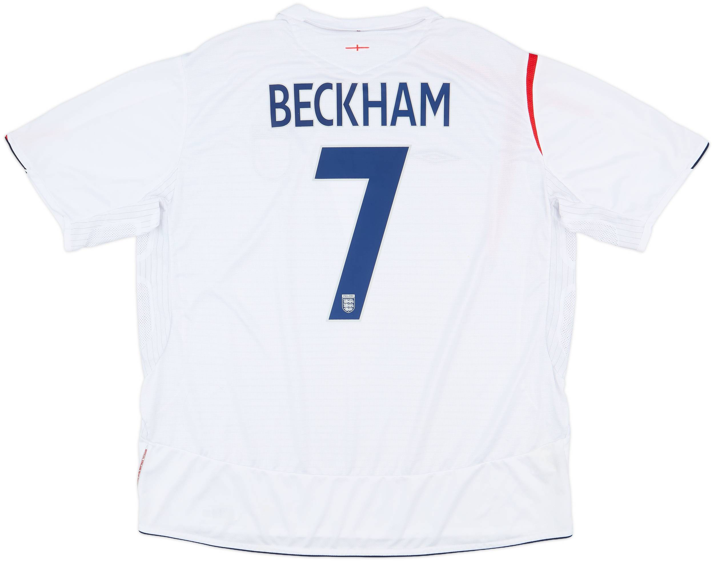 ＼半額SALE／ #7 Beckham Shirt Home England 2005-07 - (3XL) - 8/10 ウェア