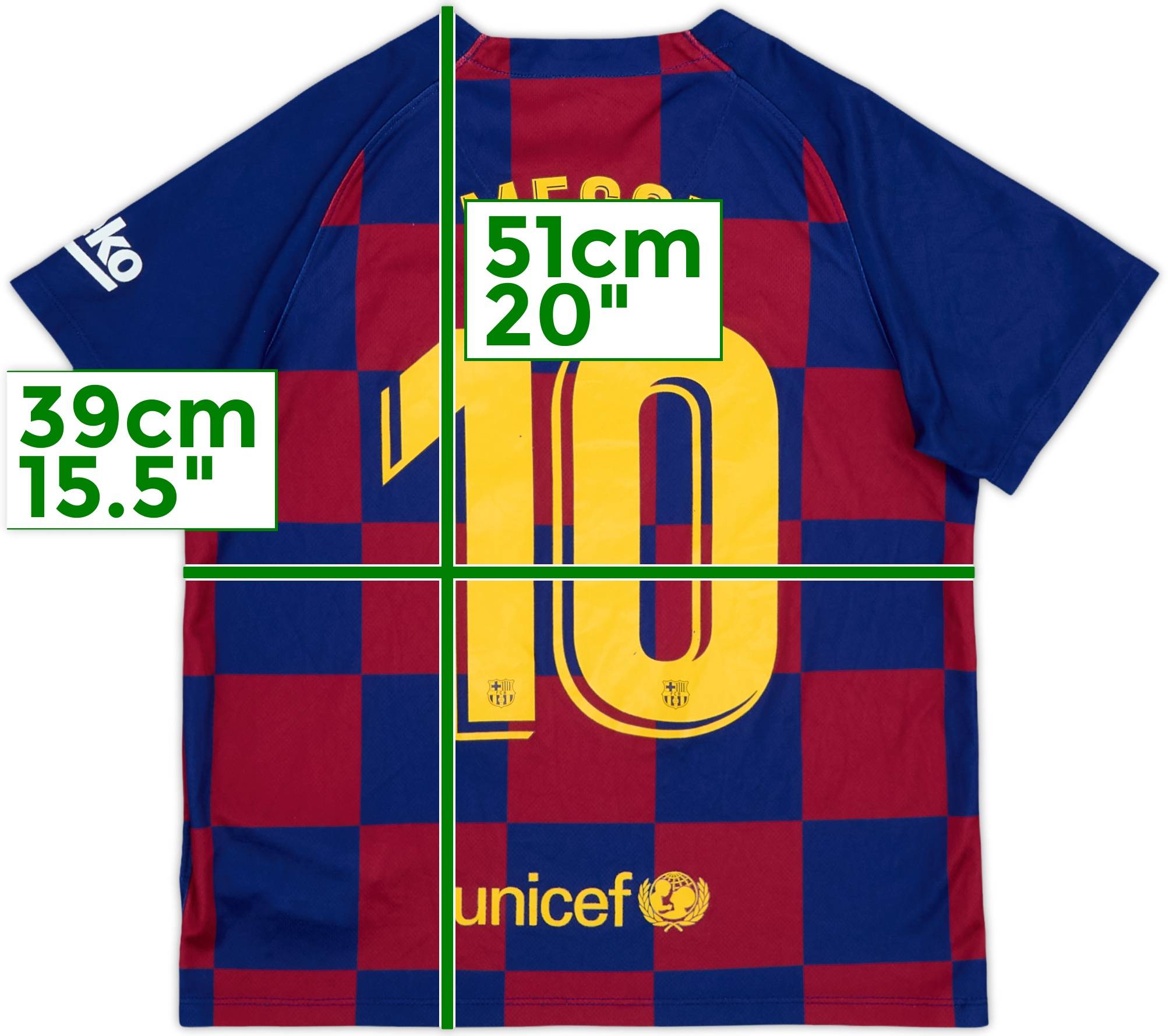 【翌日発送可能】 Messi Shirt Home Barcelona 2019-20 #10 Years) (6-7 - 8/10 - 応援グッズ