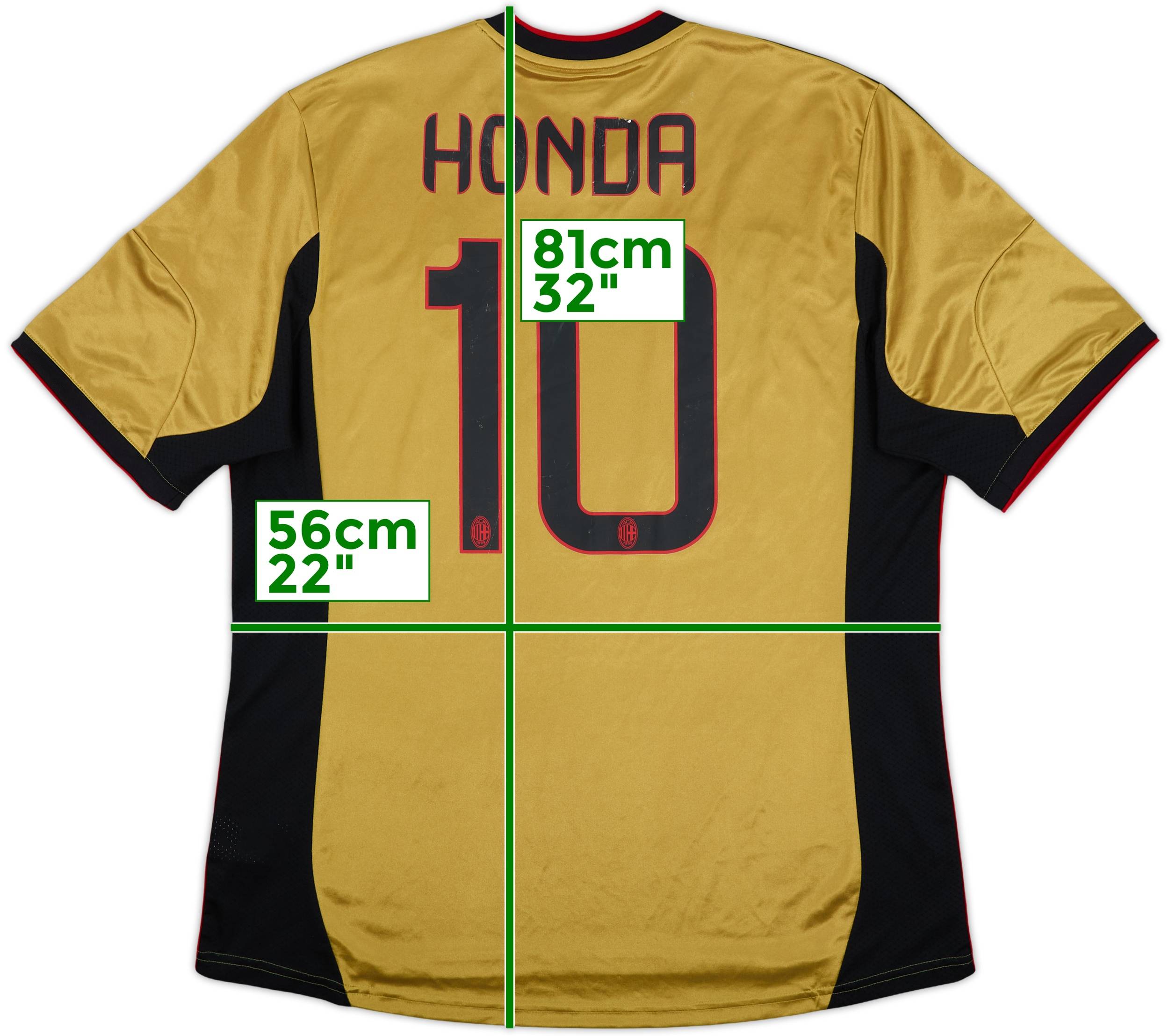 2013-14 AC Milan Third Shirt Honda #10 - 6/10 - (XL)