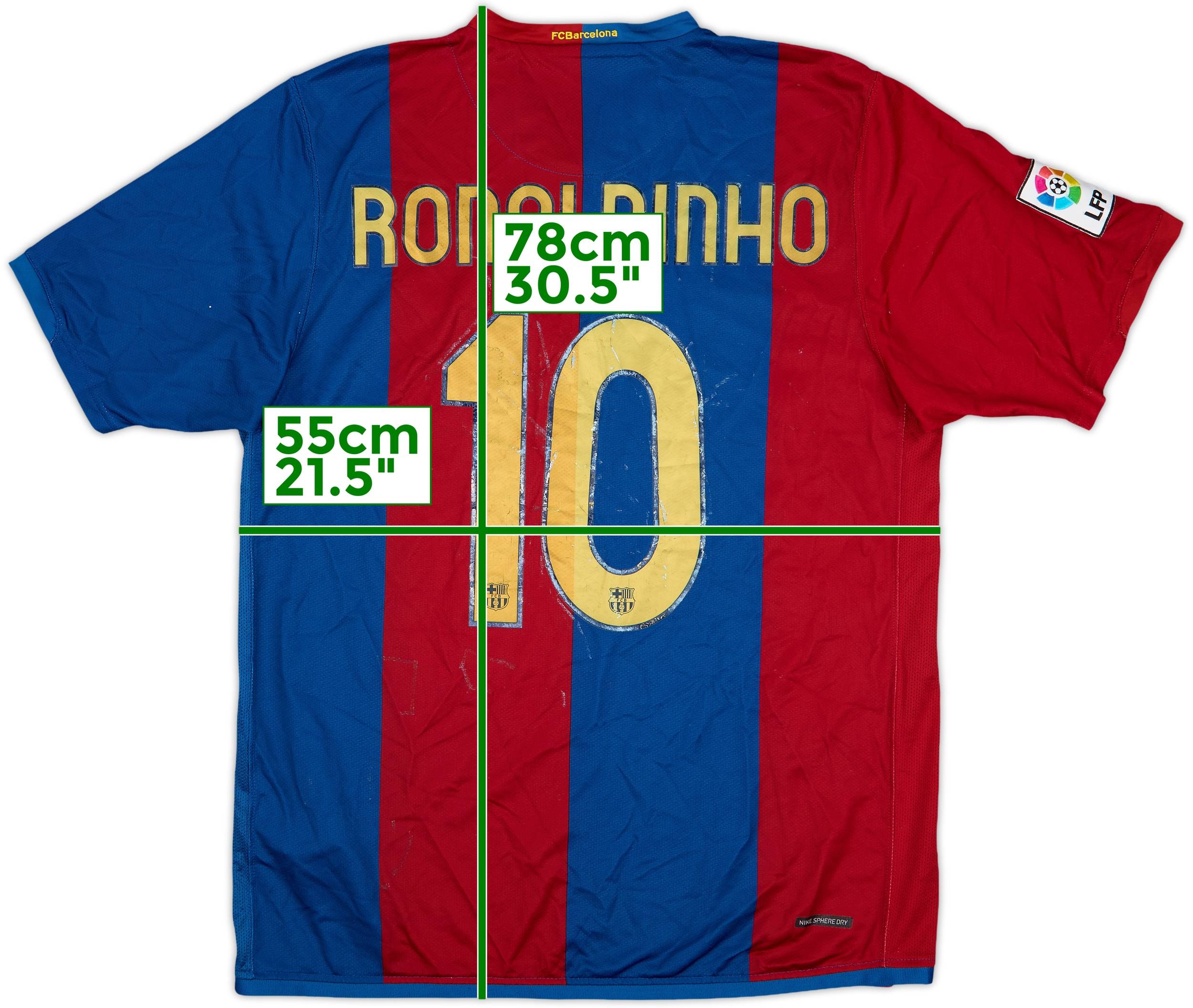 レビュー高評価商品 Ronaldinho Shirt Home Barcelona 2006-07 #10 (M) - 5/10 - ウェア