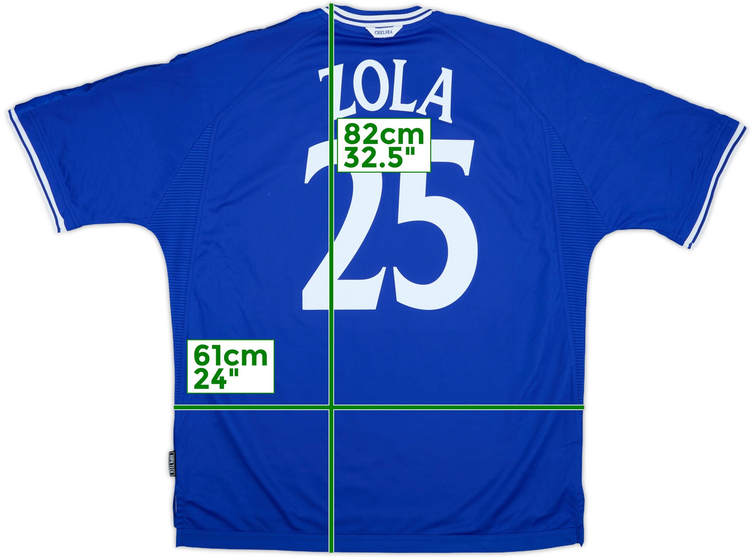 グランドセイコー セール 1999-01 Chelsea Home Shirt Zola #25 - 8/10 - (XXL) ウェア