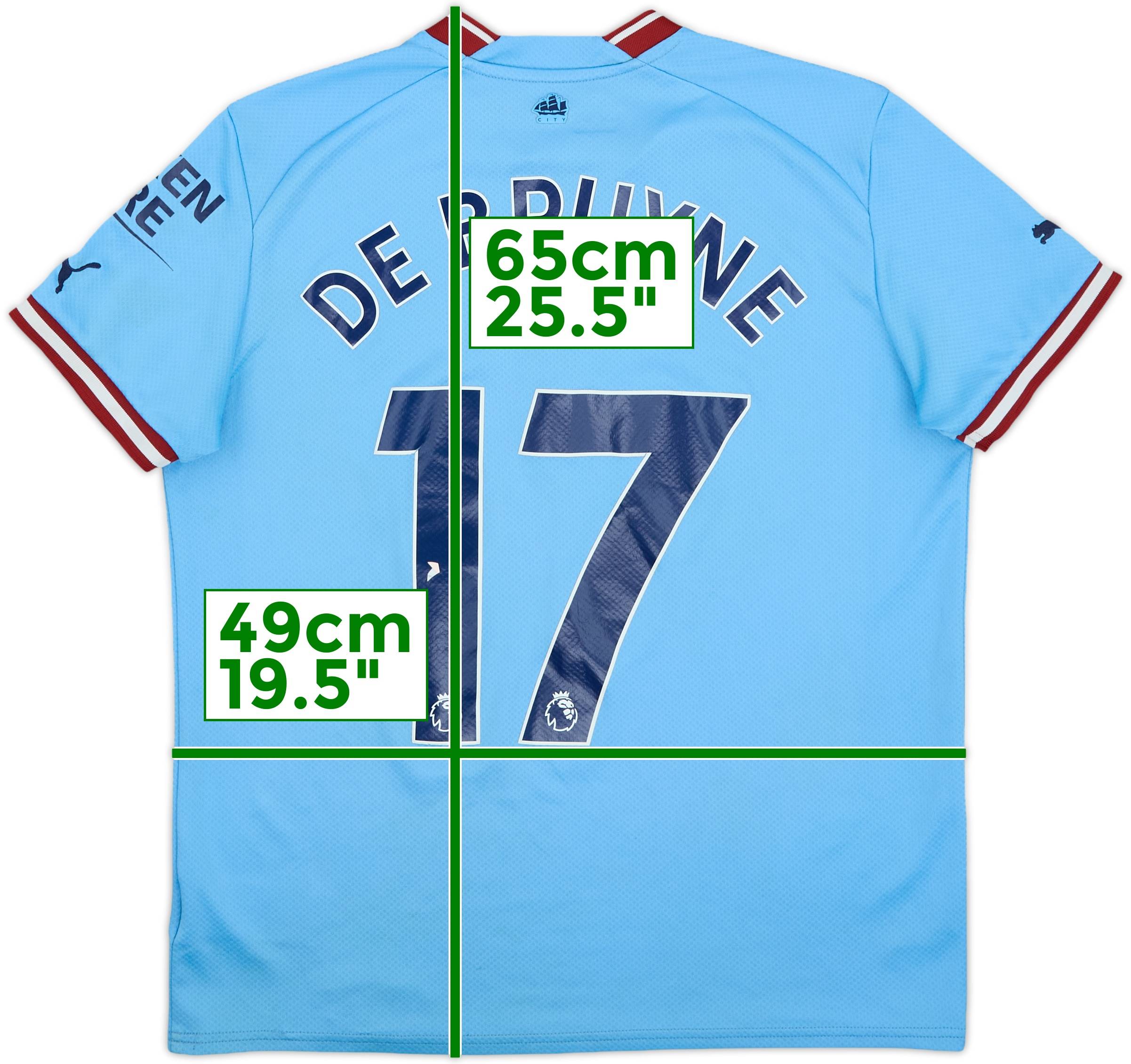 何でも揃う Manchester 2022-23 City 9/10 - #17 Bruyne De Shirt Home ウェア