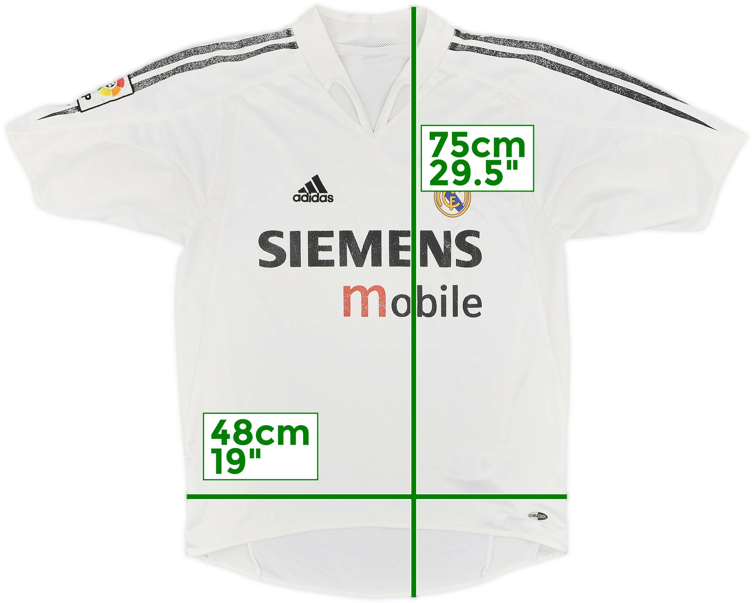 REAL MADRID 2004 2005 HOME FOOTBALL SHIRT SOCCER JERSEY