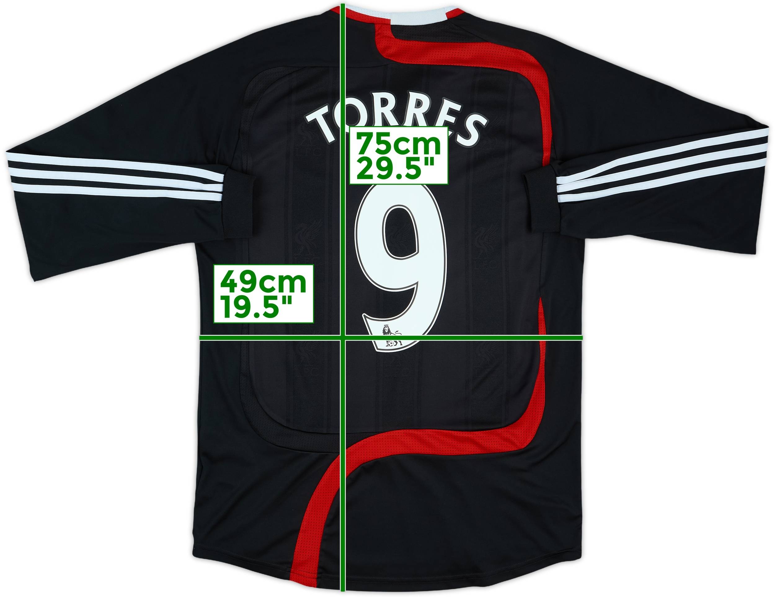 2007-08 Liverpool Third L/S Shirt Torres #9 - 6/10 - (M)