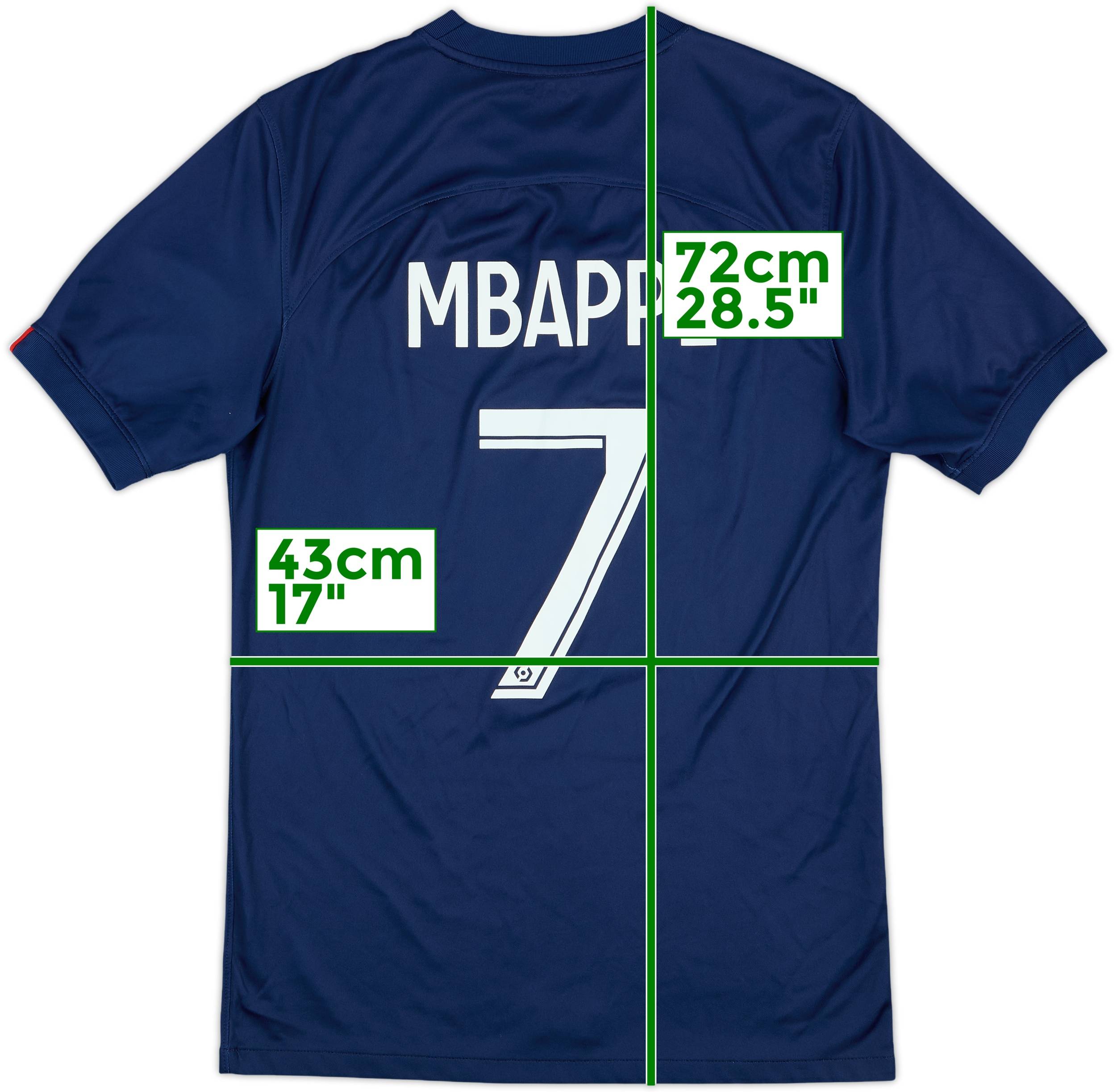 2023/24 PSG Authentic Third UCL Jersey #7 Mbappe Medium