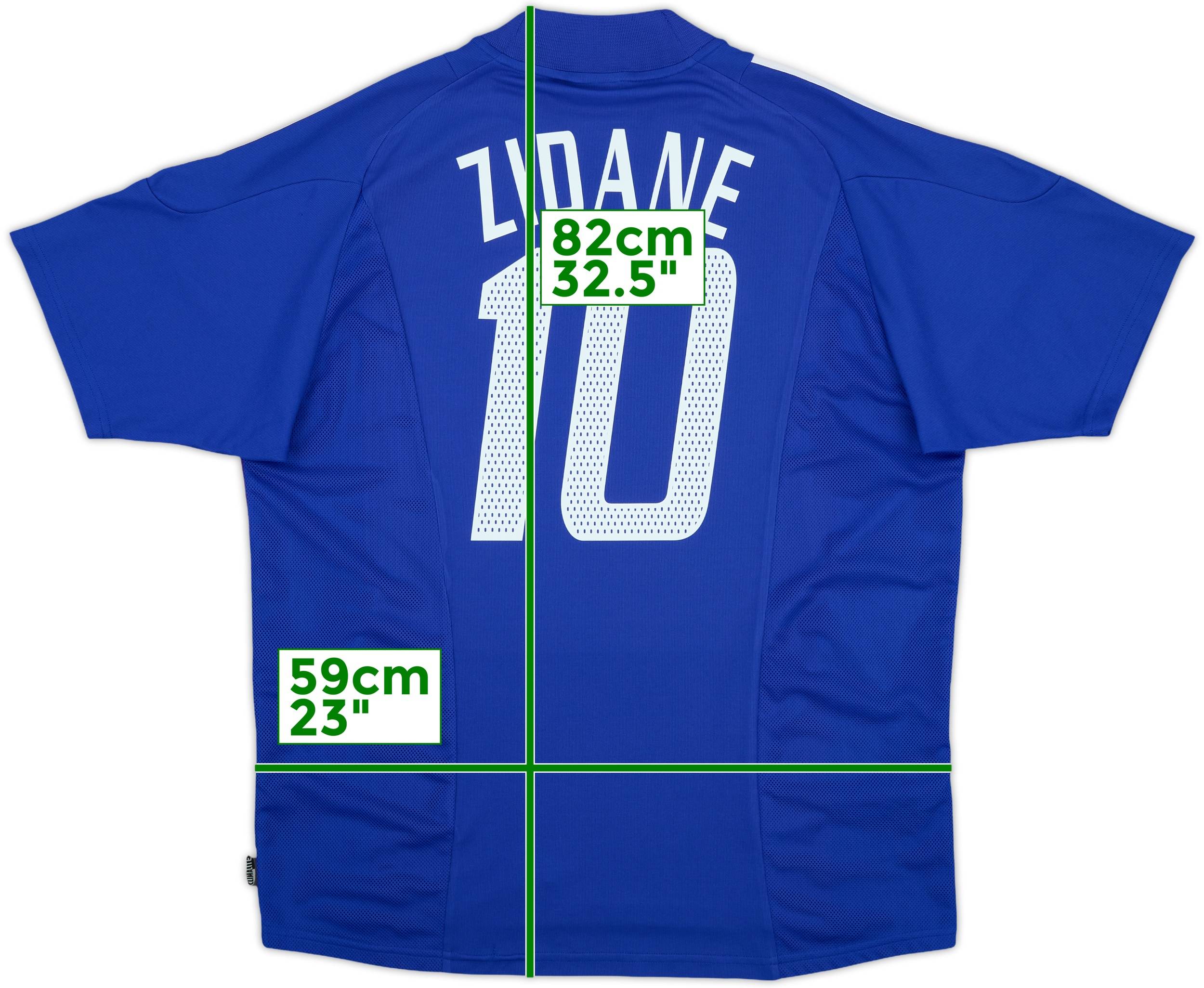 2002-04 France Home Shirt Zidane #10 - 8/10 - (XL)