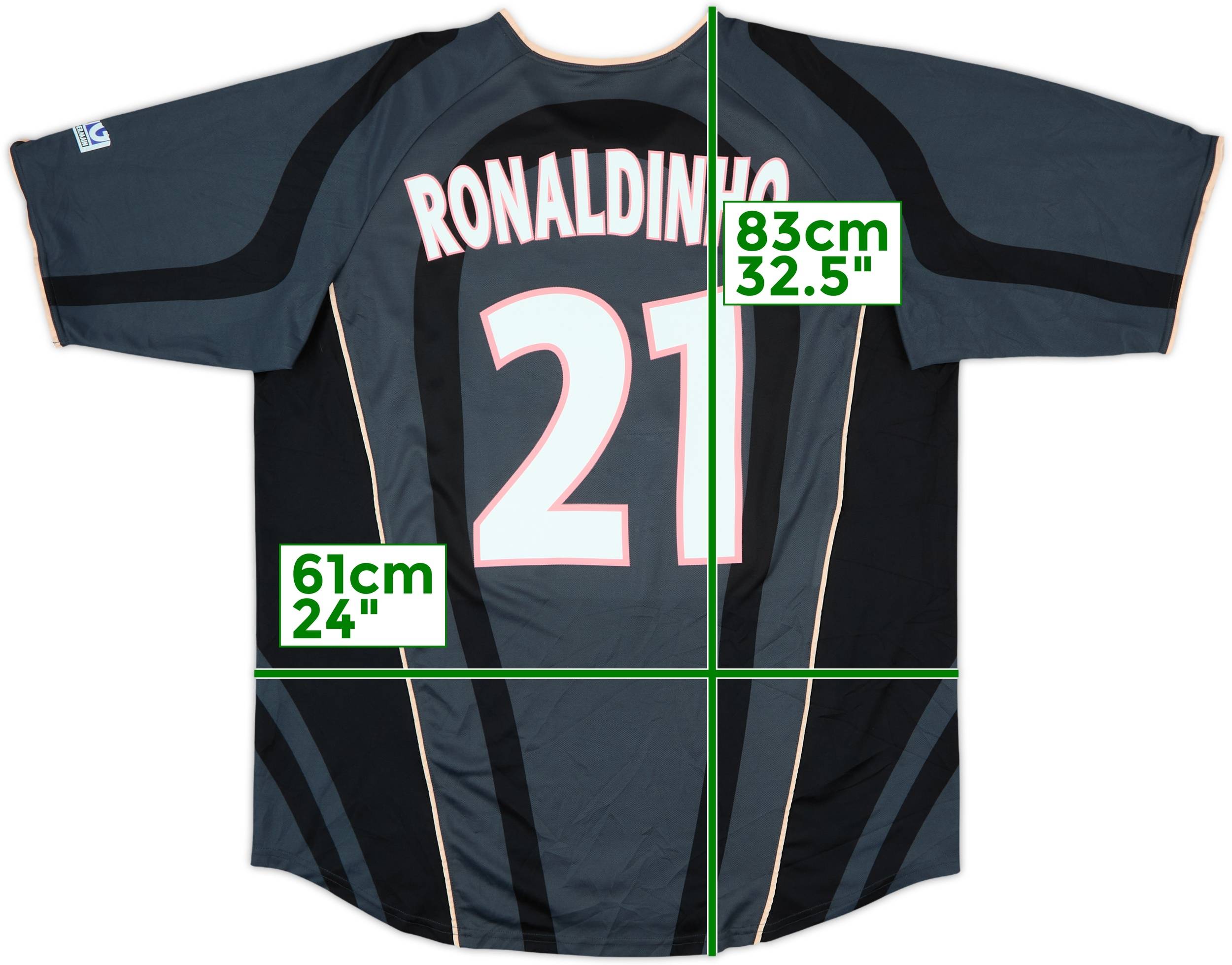 2001-02 Paris Saint-Germain Third Shirt Ronaldinho #21 - 7