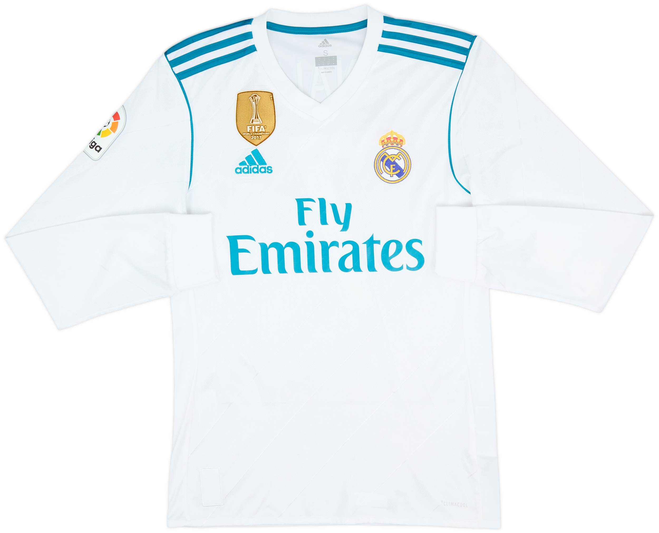 2017-18 Real Madrid Home L/S Shirt Ronaldo #7 - 8/10 - (S)