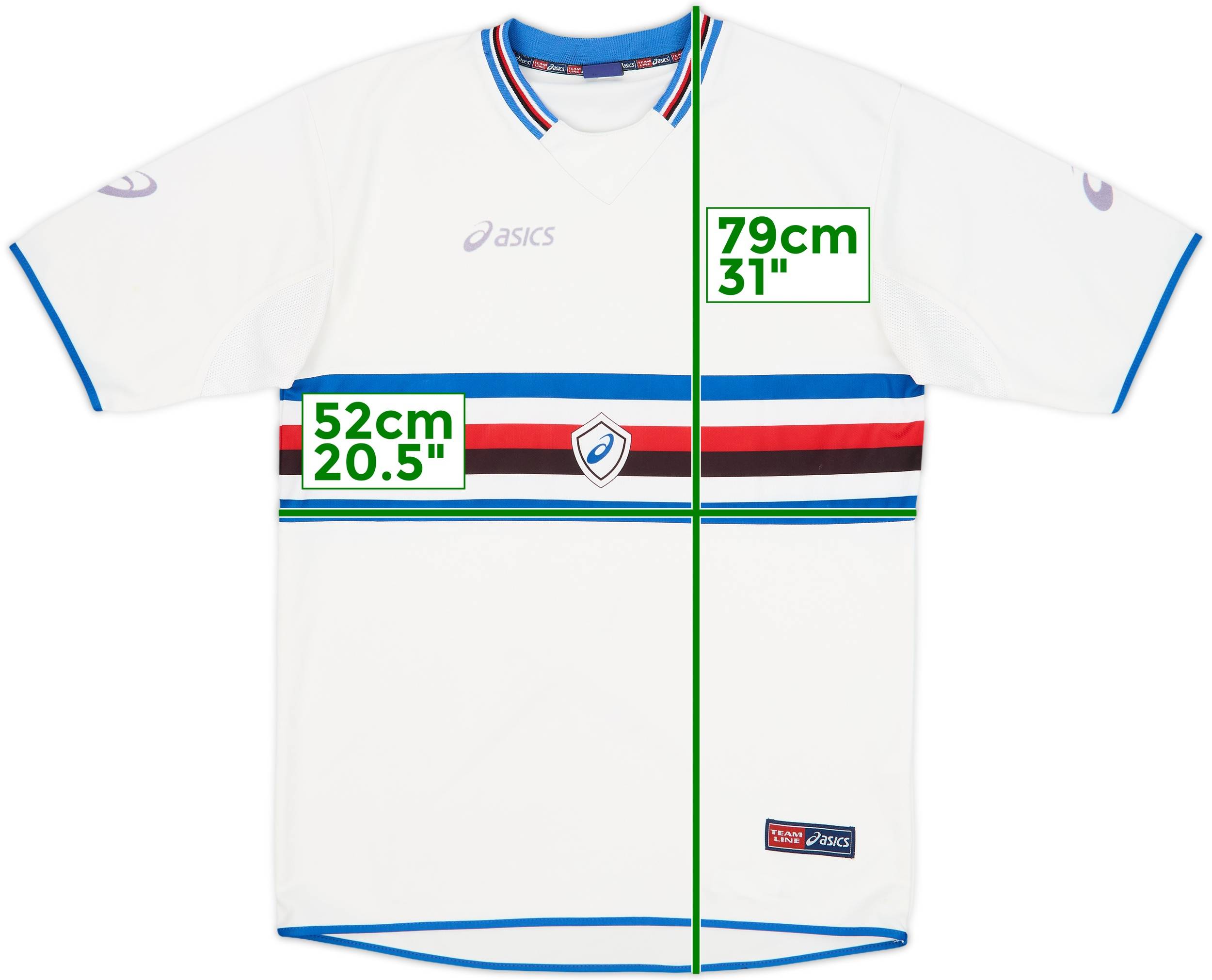 【税込?送料無料】 2003-04 Sampdoria (L) - 7/10 - Shirt Training Asics ウェア