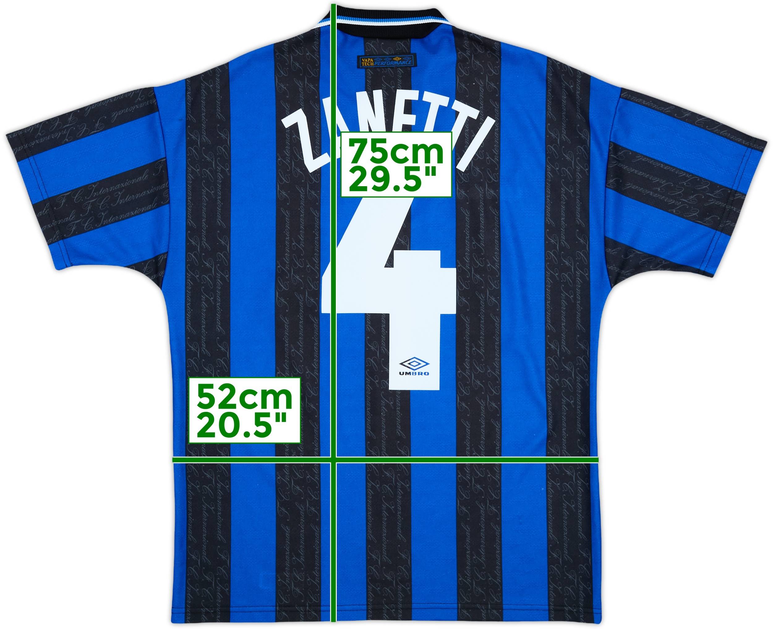 90s UNBRO \"1997-98 Inter Milan\" ゲームシャツ INTER MILAN 1997/1998 VINTAGE FOOTBALL SHIRT JERSEY HOME