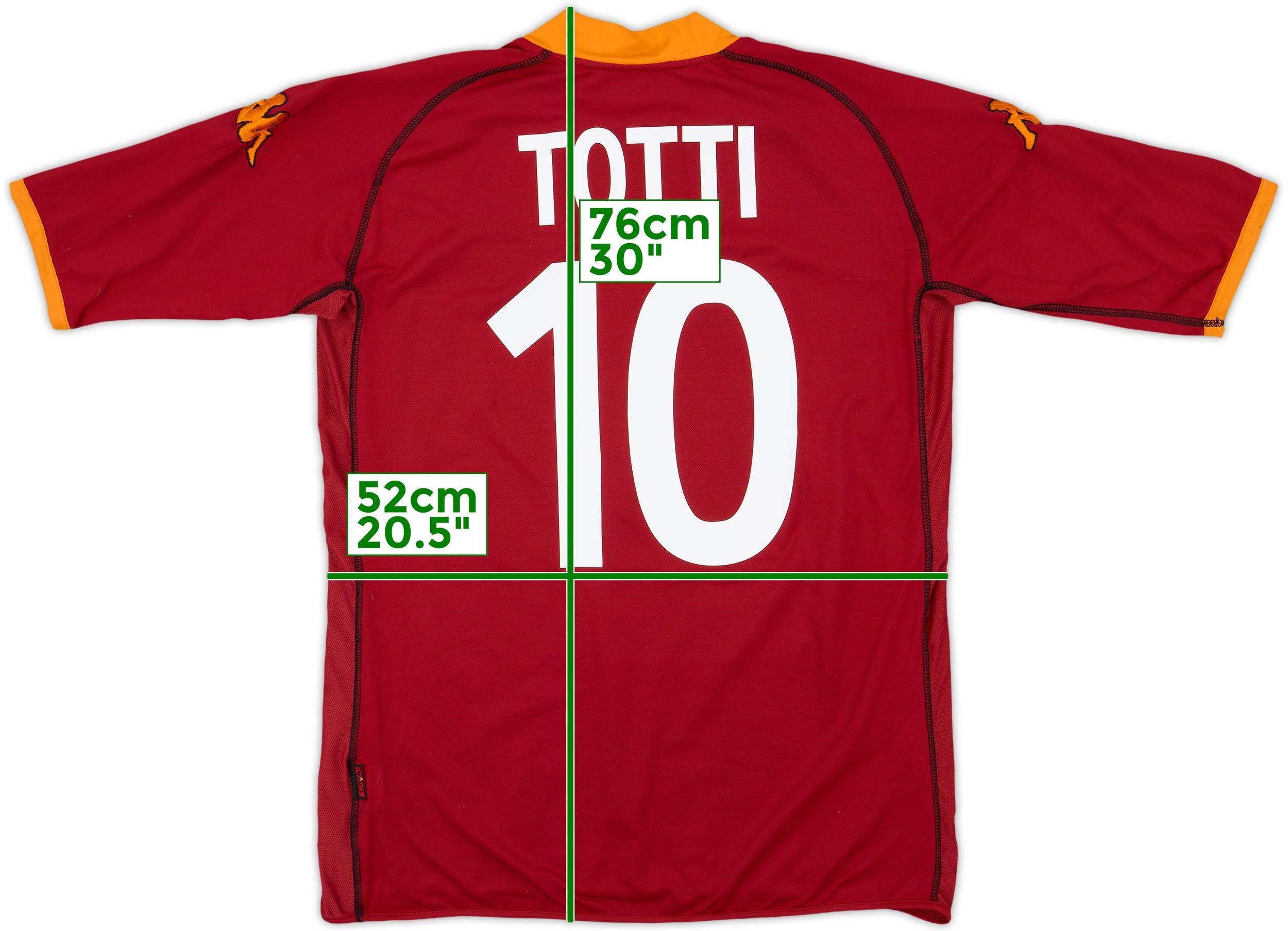 2015-16 Roma Authentic Home Shirt Totti #10 - 5/10 - (S)