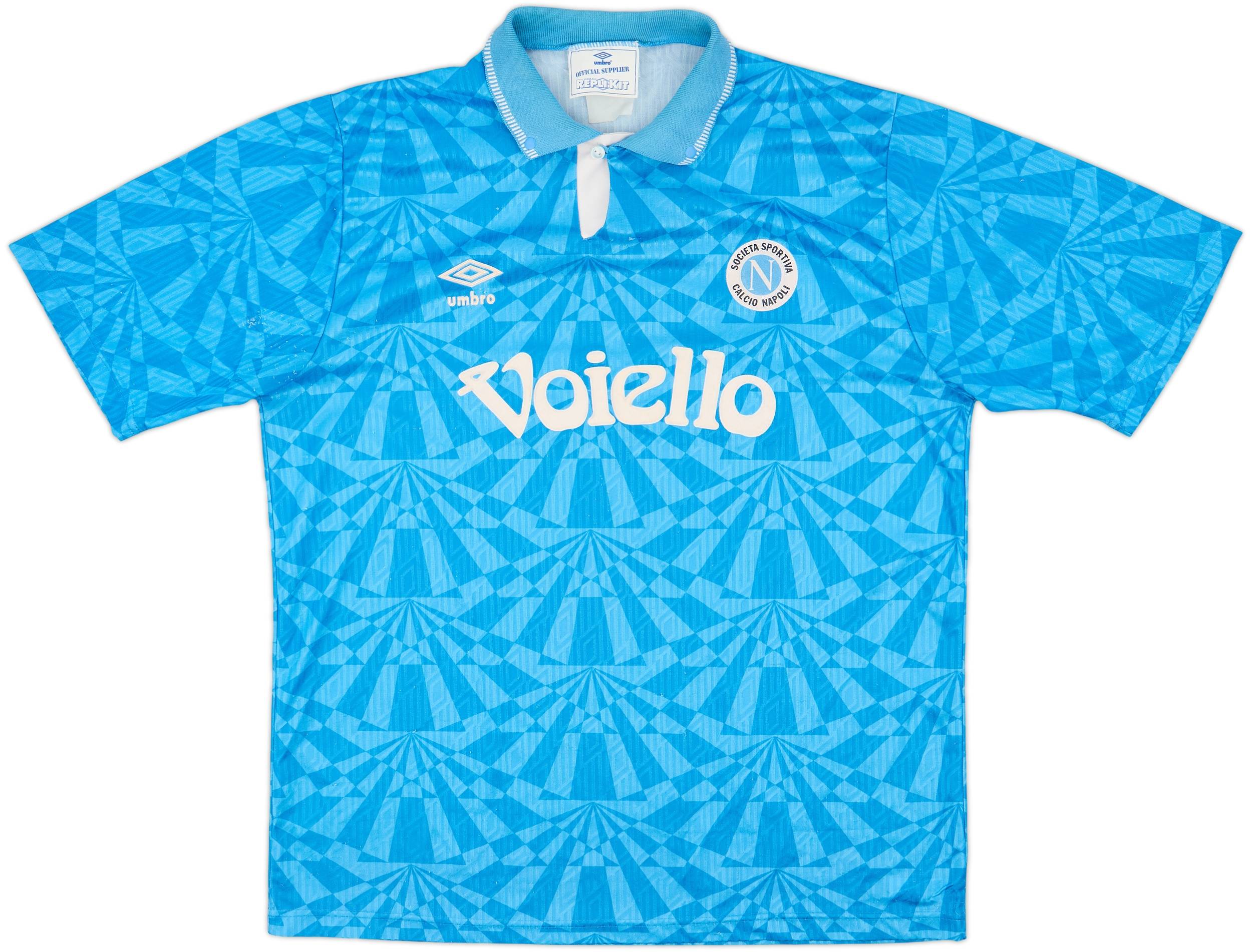 1991-93 Napoli Home Shirt - 6/10 - (XL)