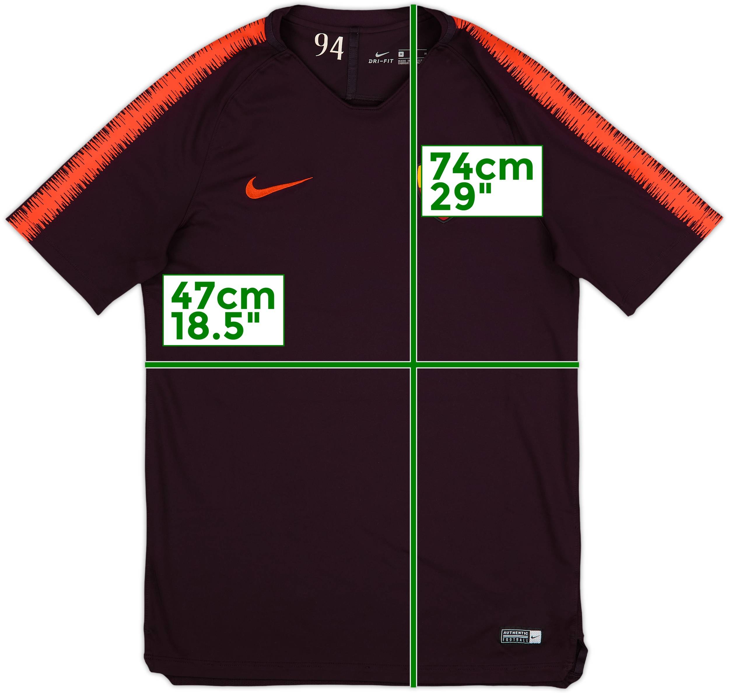 2018-19 Roma Nike Training Shirt - 8/10 - (M)