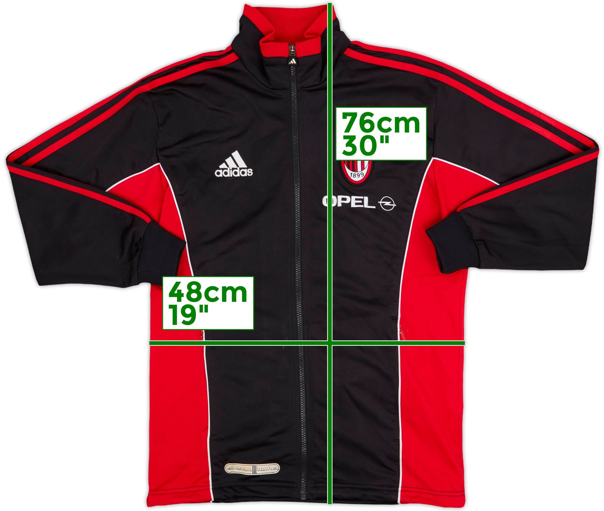 1999-00 AC Milan adidas Track Jacket - 8/10 - (L.Boys)