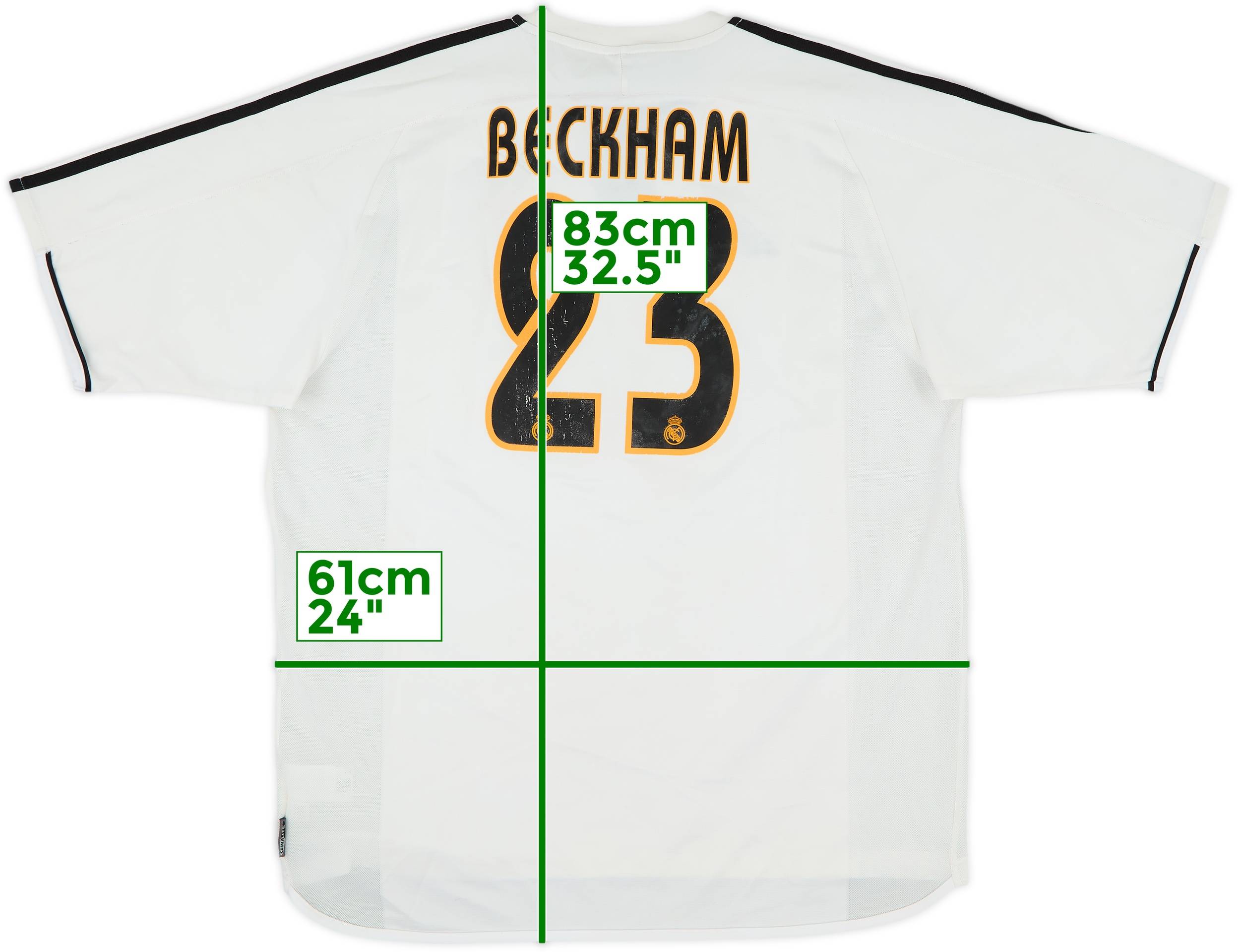 2003-04 Real Madrid Home Shirt Beckham #23 - 5/10 - (XL)