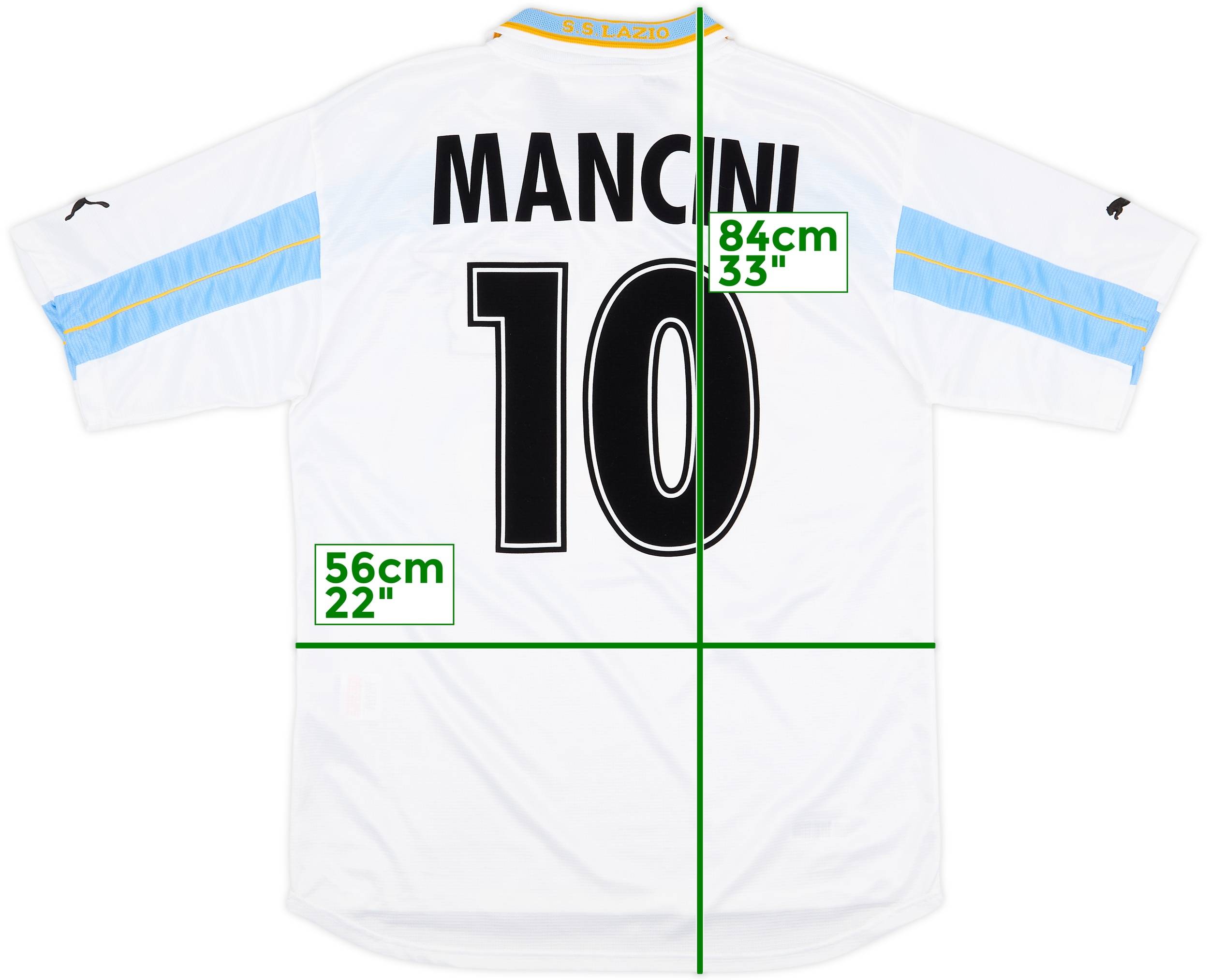 S.S. Lazio MANCINI 10番 ユニフォーム UMBRO 限定販売】 MANCINI Lazio S.S. 10番 UMBRO ユニフォーム ウェア