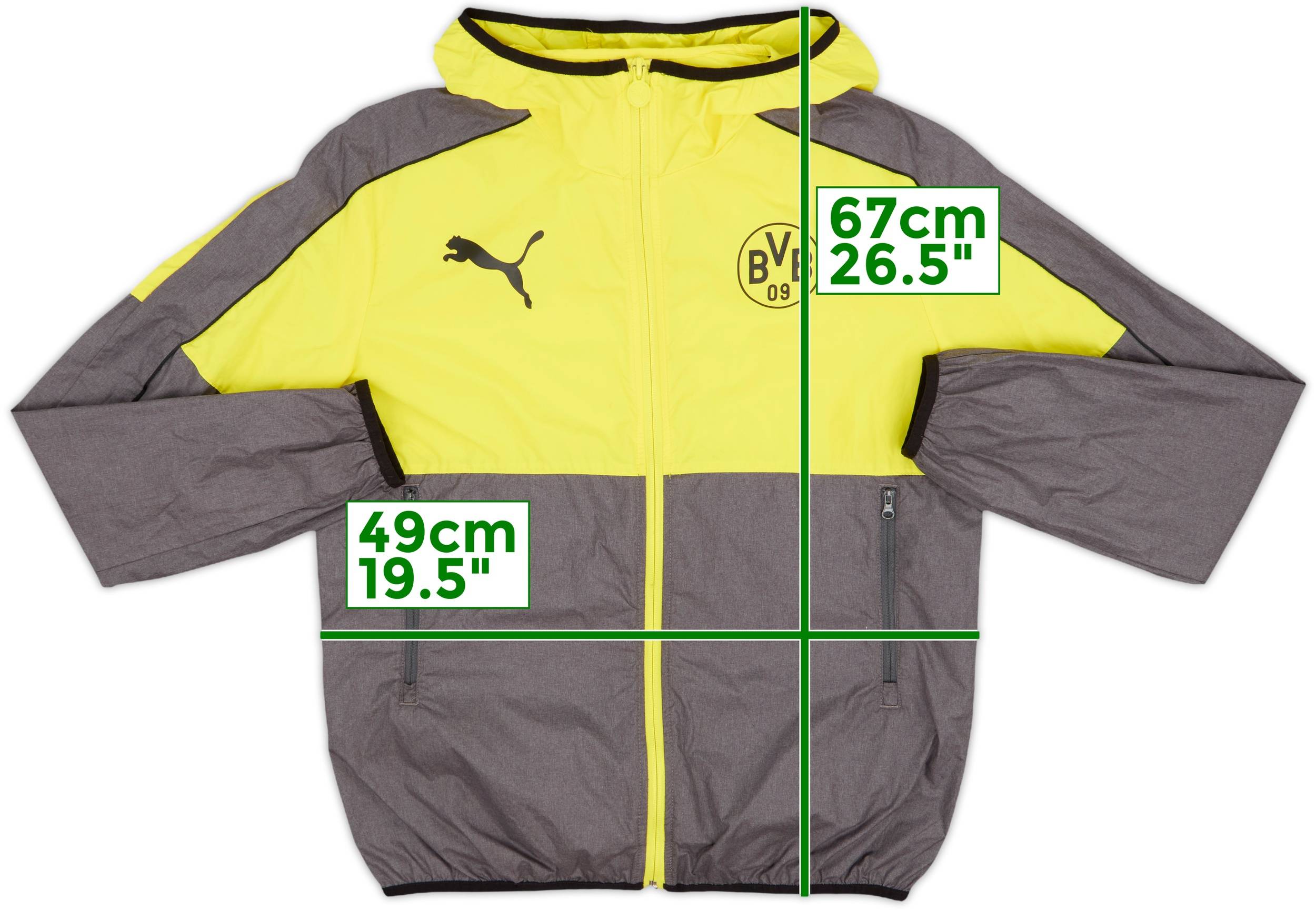 2017-18 Borussia Dortmund Puma Track Jacket - 9/10 - (M)