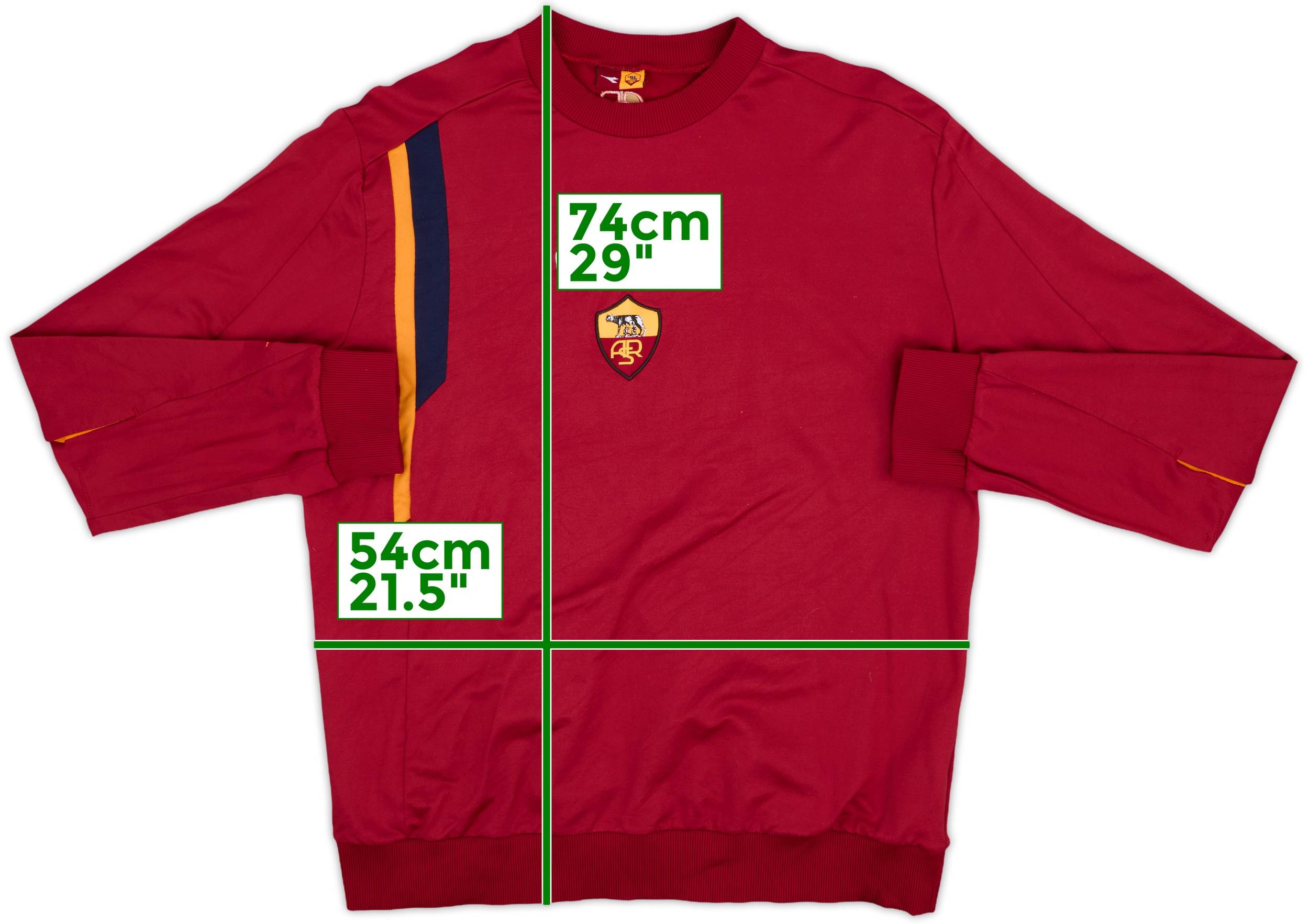 2004-05 Roma Diadora Sweat Top - 7/10 - (XL)