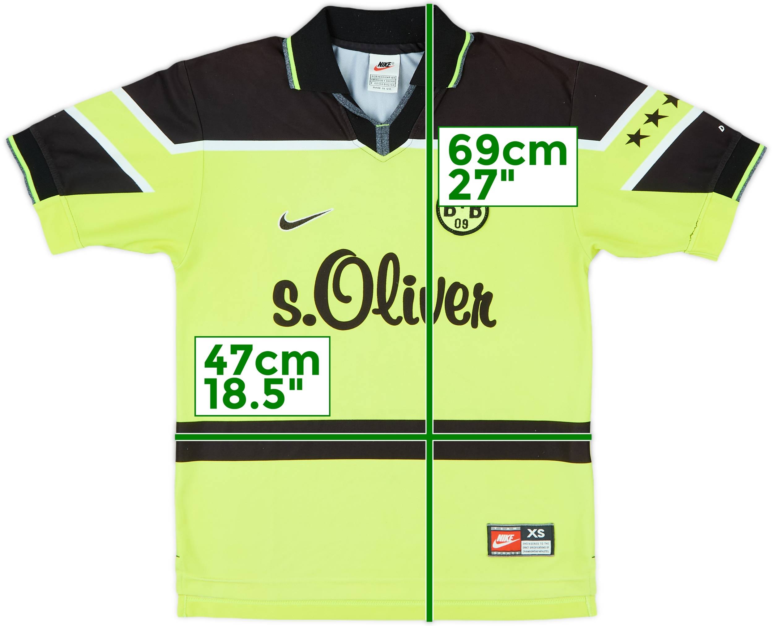 グランドセール - Shirt Home Dortmund Borussia 1995-96 7/10 (XS) - ウェア