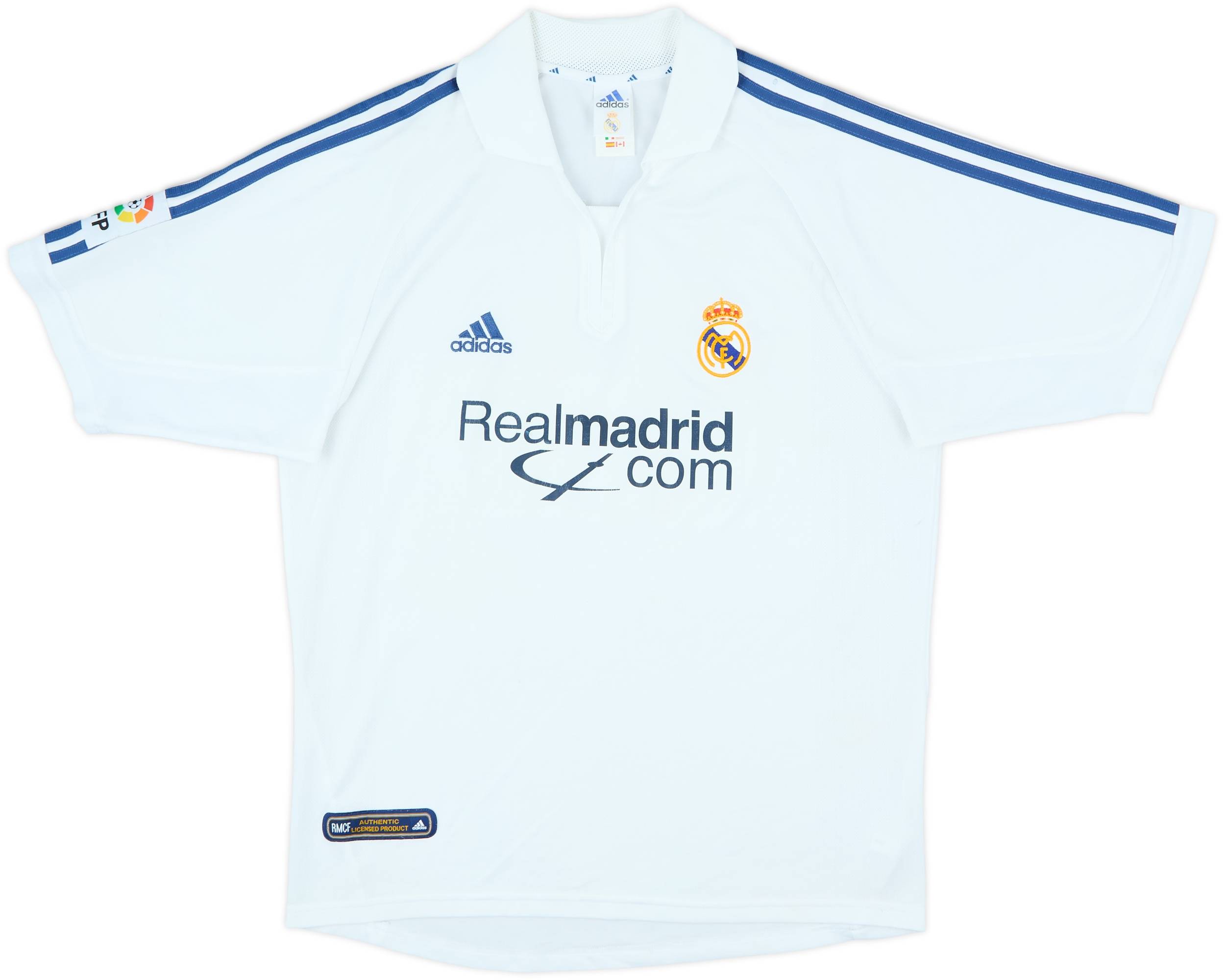 2001 Real Madrid Home Shirt Raul #7 - 6/10 - (M)