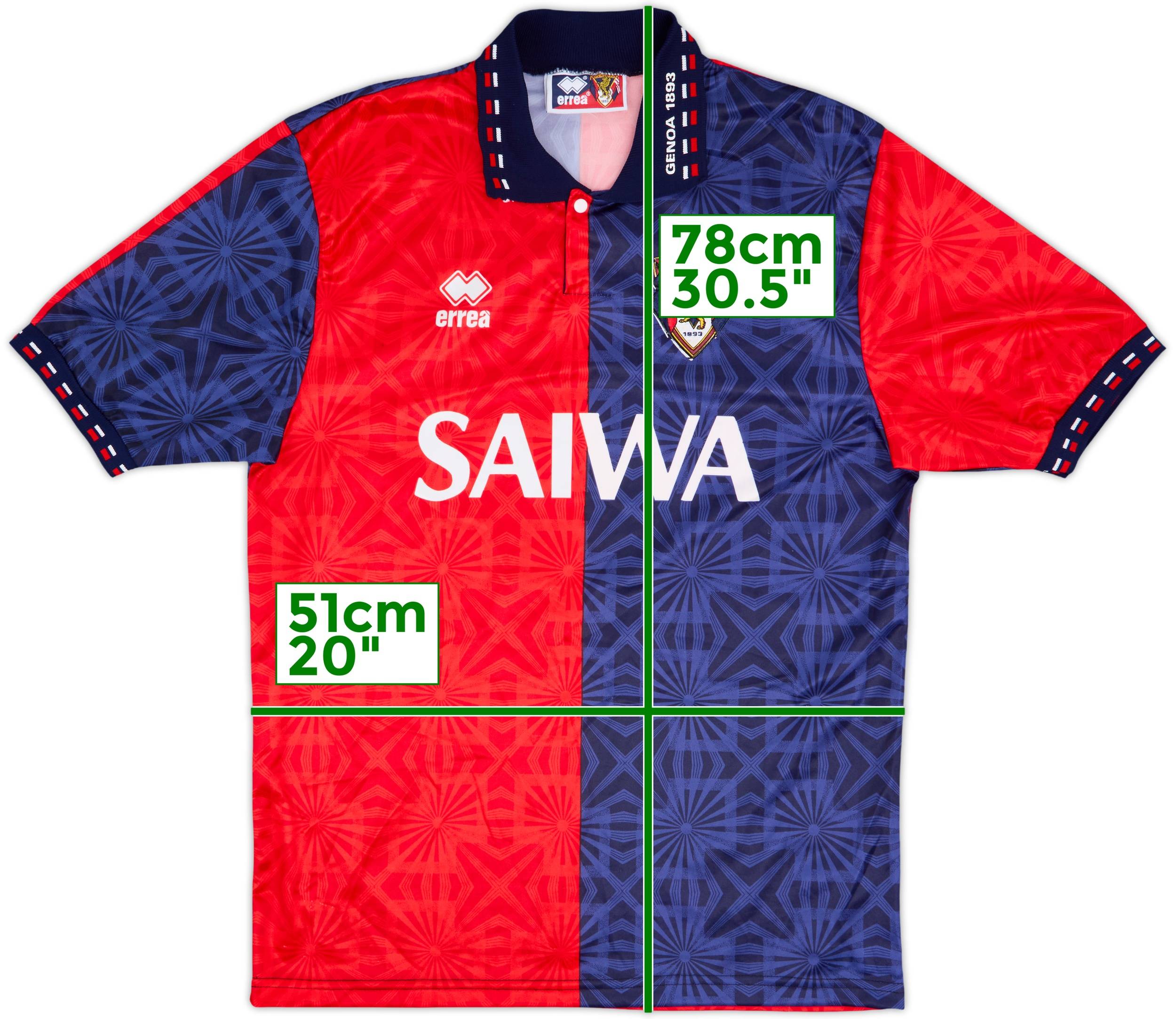 1992-94 Genoa Home Shirt - 8/10 - (M)