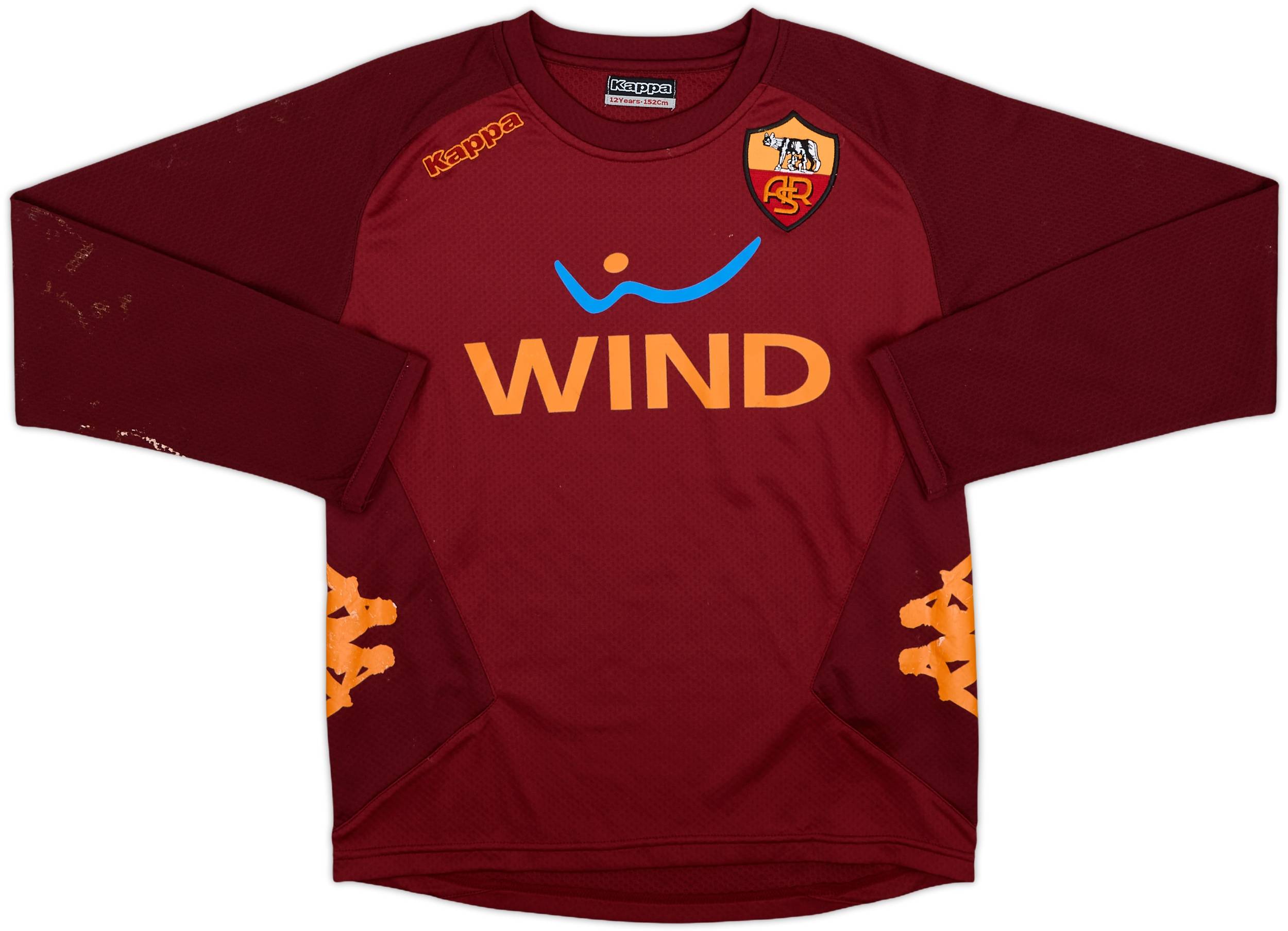 AS Roma Kappa サッカーウェア 2008-09 Roma Kappa Training L/S Shirt - 4/10 - (L.Boys)