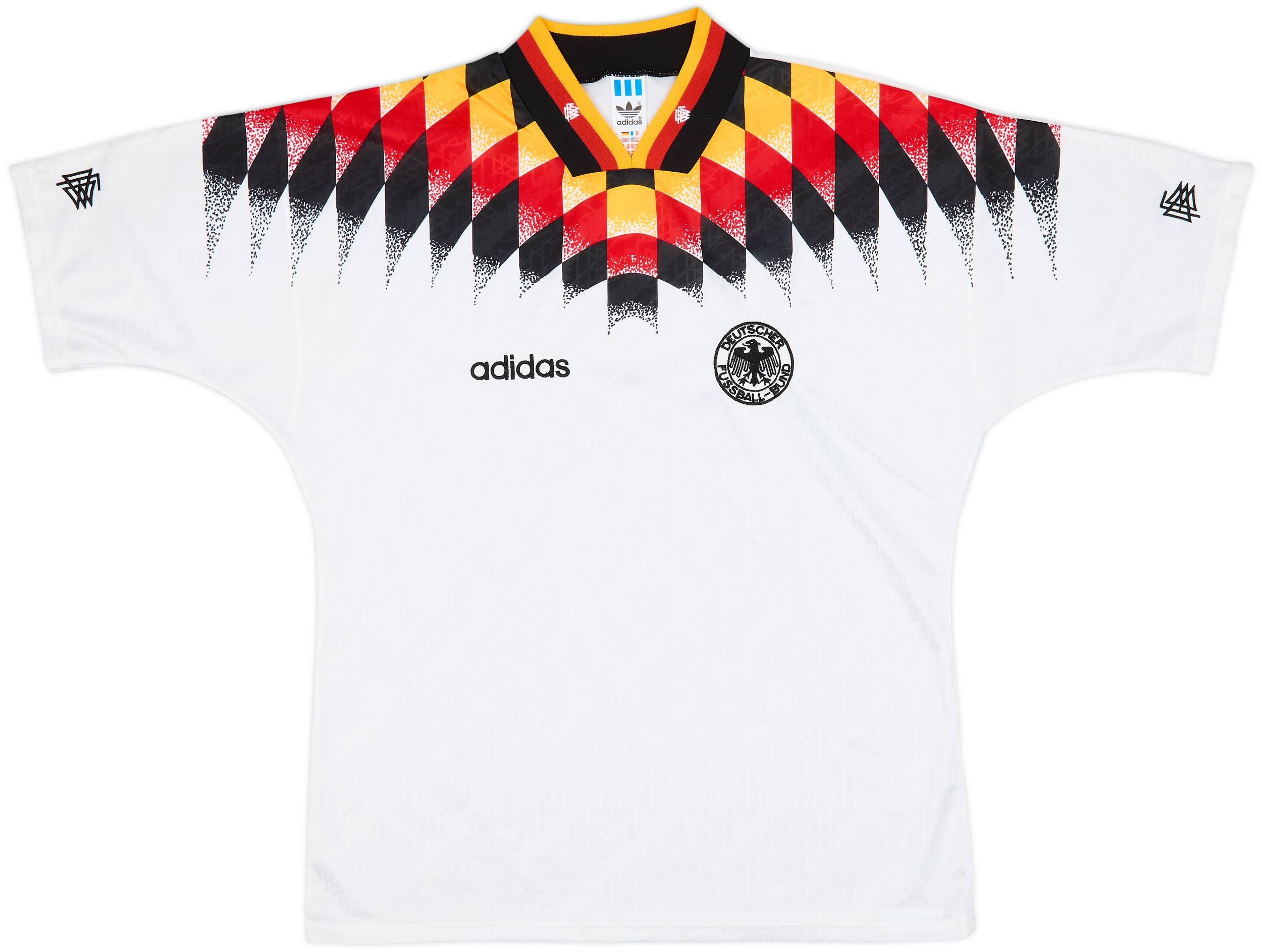 ドイツ代表 1994 ユニフォーム　ゲームシャツ 1994-96 Germany Home Shirt - 9/10 - (L)