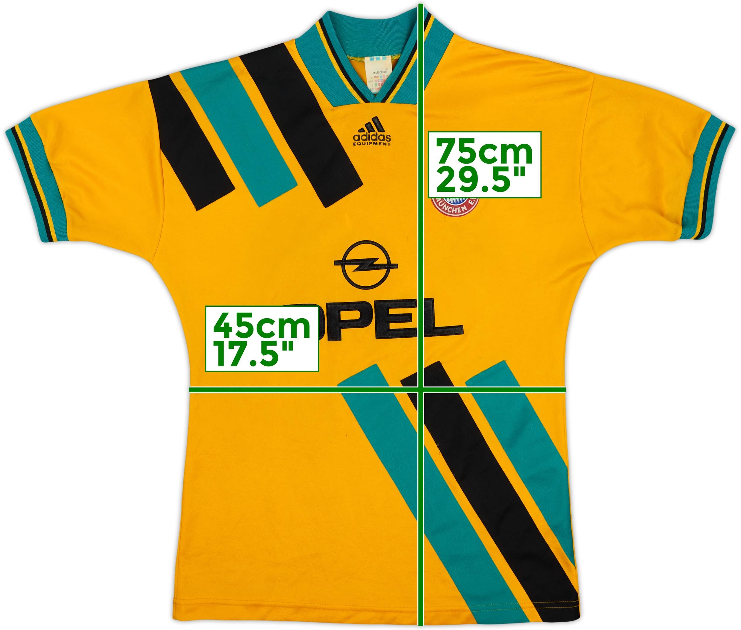 【オープニングセール】 1993-96 (S) - 8/10 - Shirt Away Munich Bayern ウェア