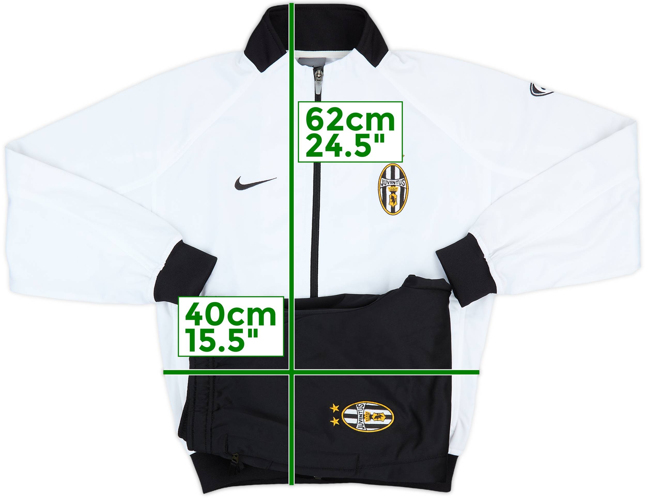 極美品 希少 デッドストック 2003-04 Juventus Nike 名作 2003-04 Juventus Nike Full Tracksuit (M.Boys)