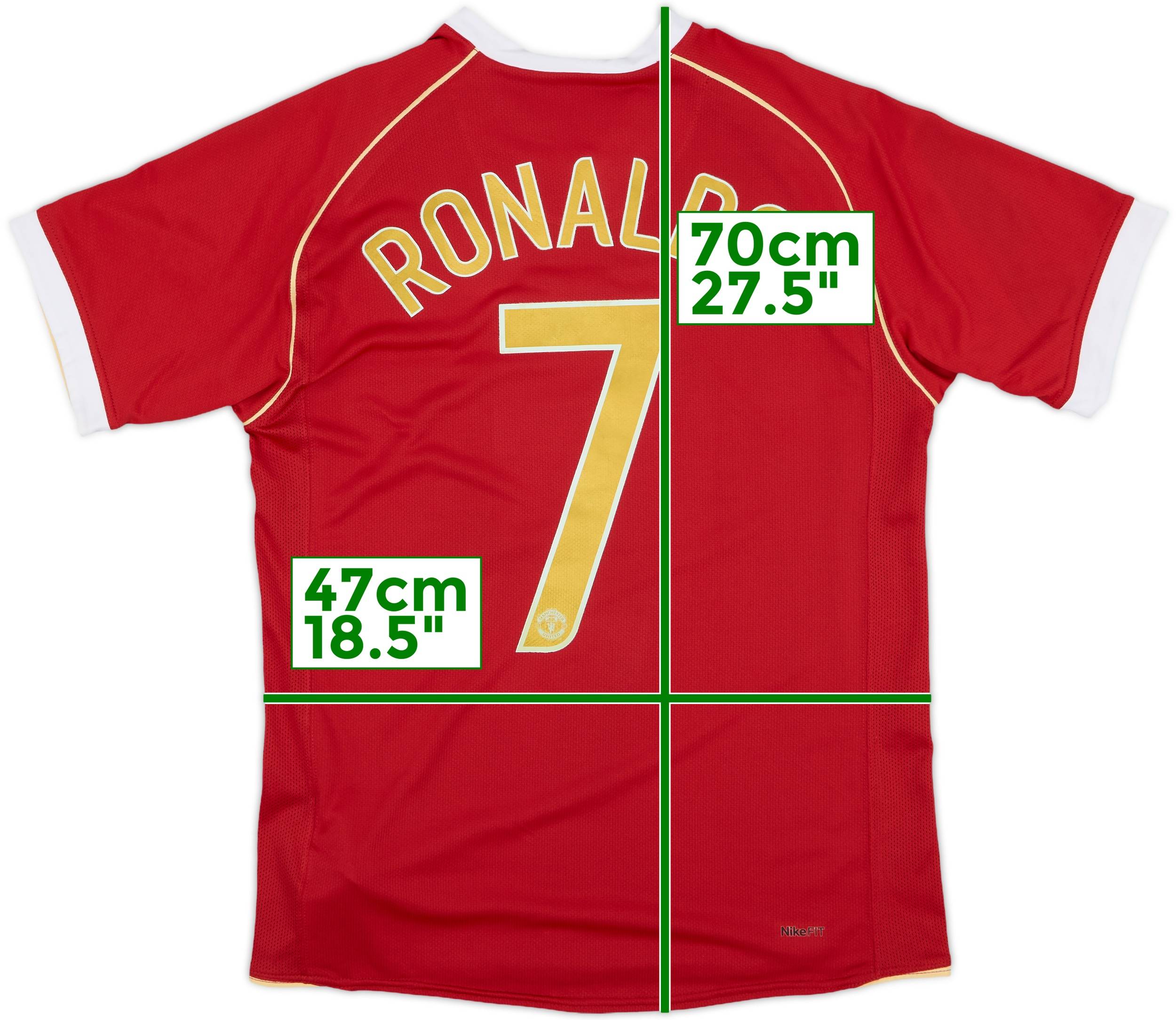 2006-07 Manchester United Home Shirt Ronaldo #7 - 10/10 - (S)