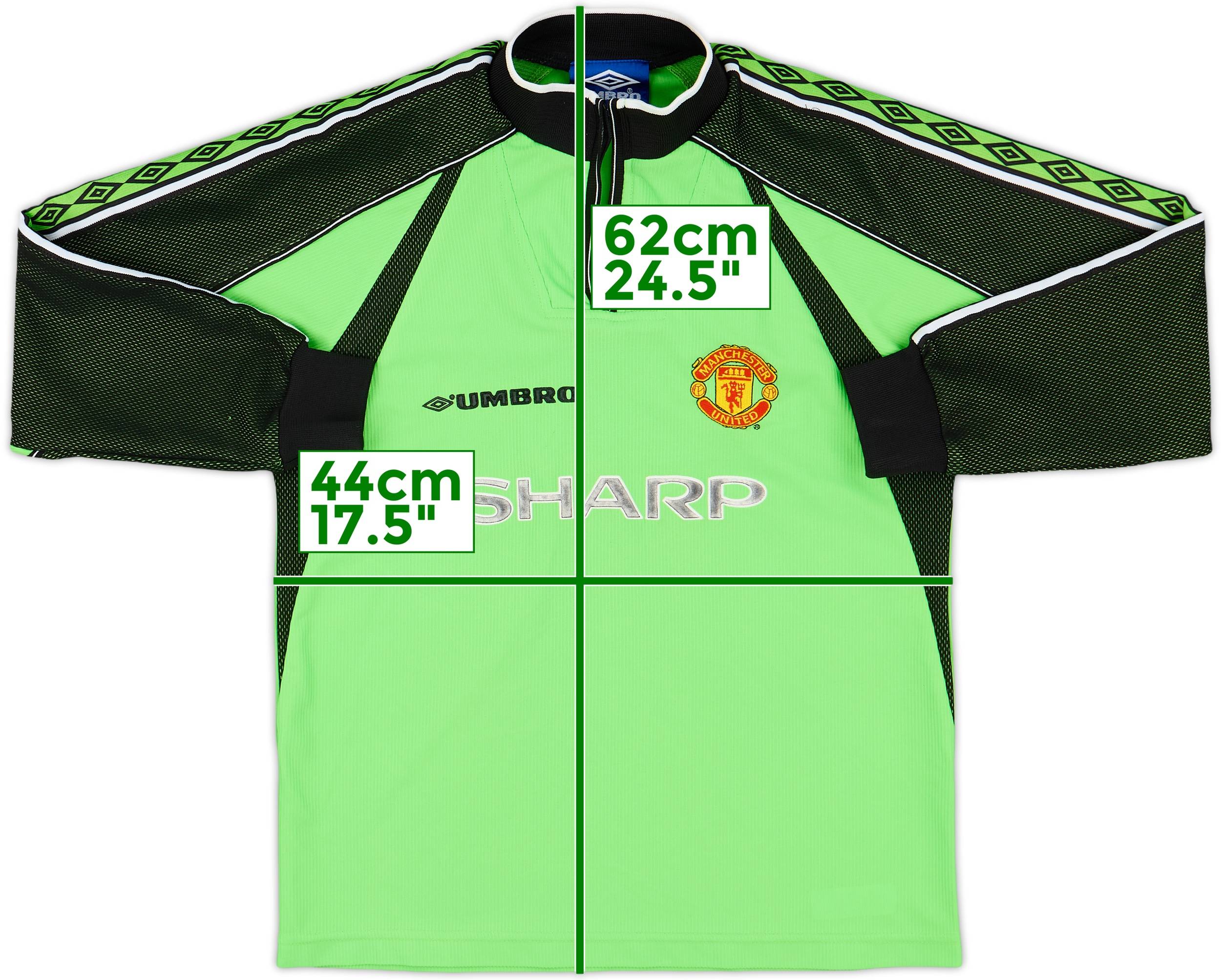 【マンチェスターU】 98/99 サッカー ユニフォーム GK 緑 XL ★希少 マンチェスターU】 98/99 サッカー ユニフォーム GK 緑 XL