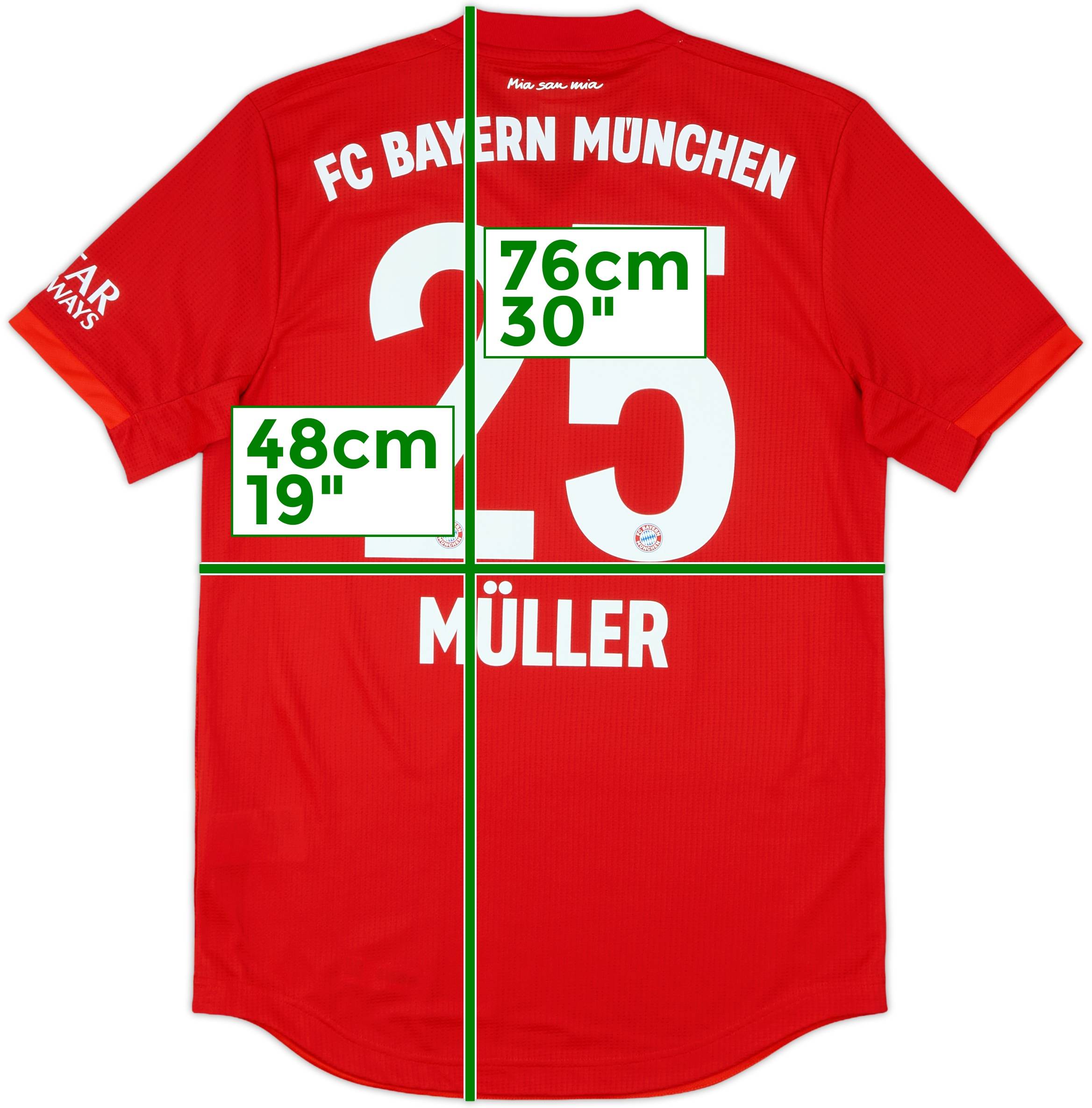 2023-24 Bayern Munich Match Issue Away Shirt Muller #25