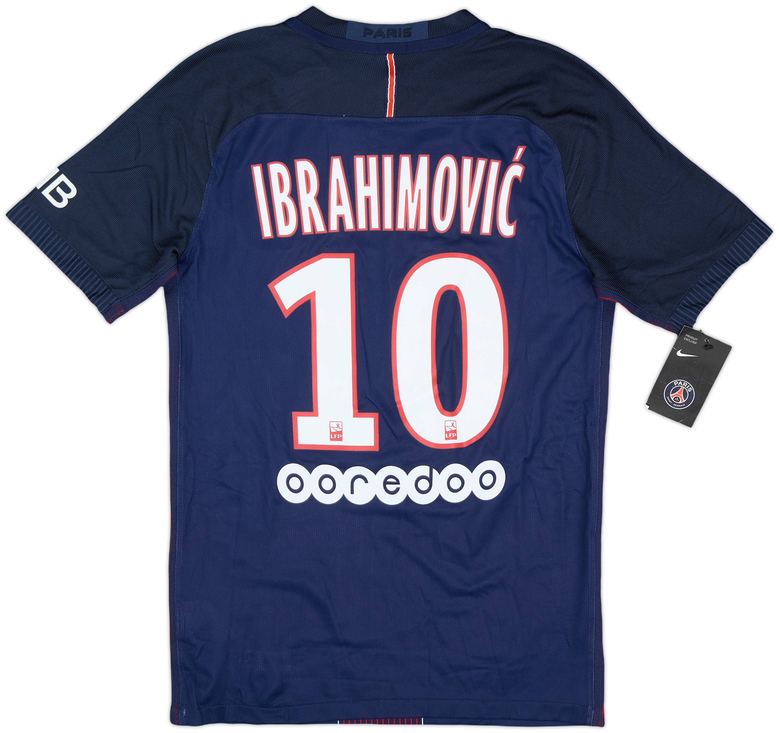 2016-17 Paris Saint-Germain Authentic Home Shirt Ibrahimovic