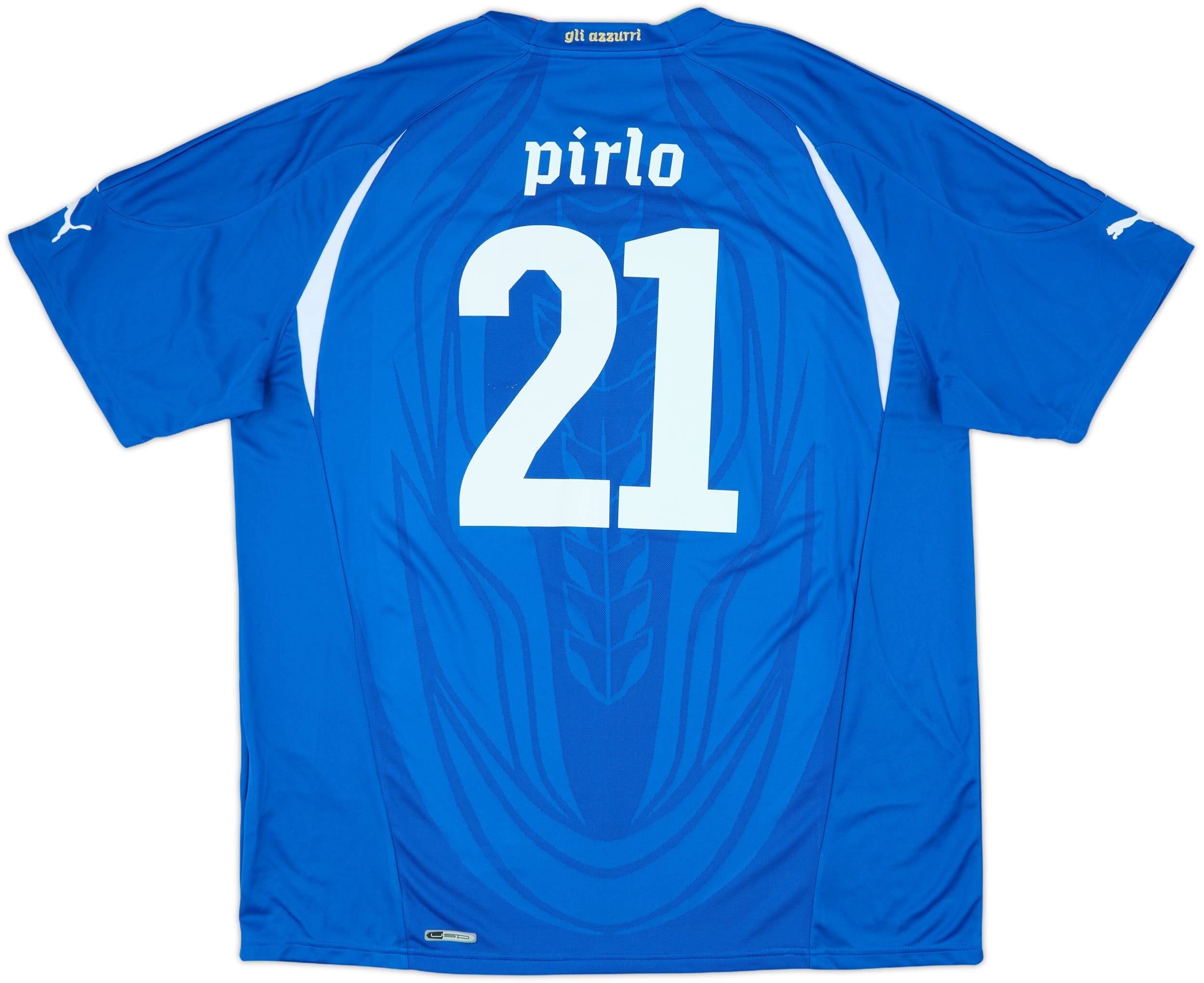 輝い Home Italy 2010-12 Shirt (3XL) #21 Pirlo ウェア