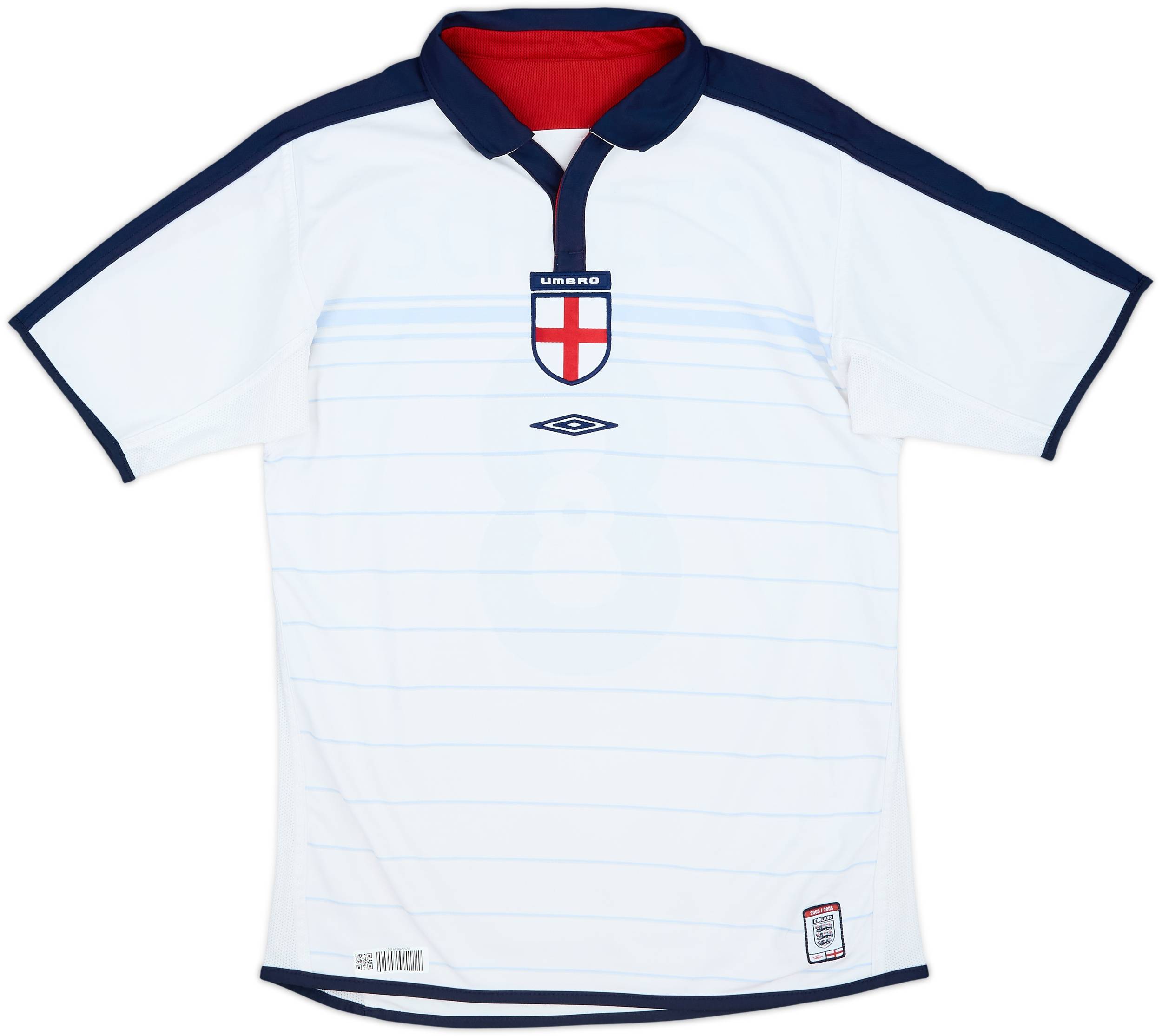 2003-05 England Home Shirt Scholes #8 - 8/10 - (S)