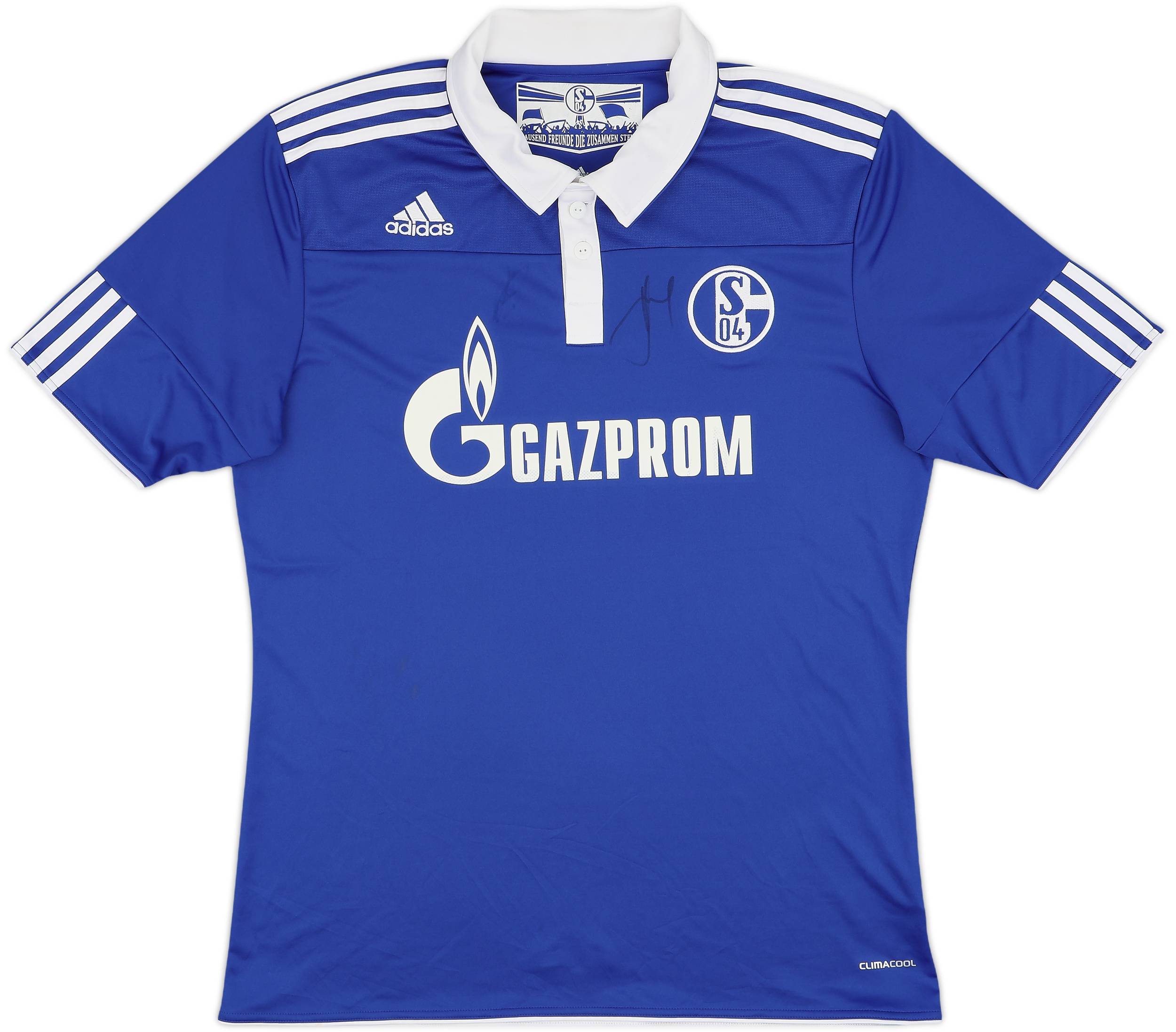 【驚きの値段】 2010-12 Schalke Signed Home Shirt - 7/10 - (L) 記念グッズ