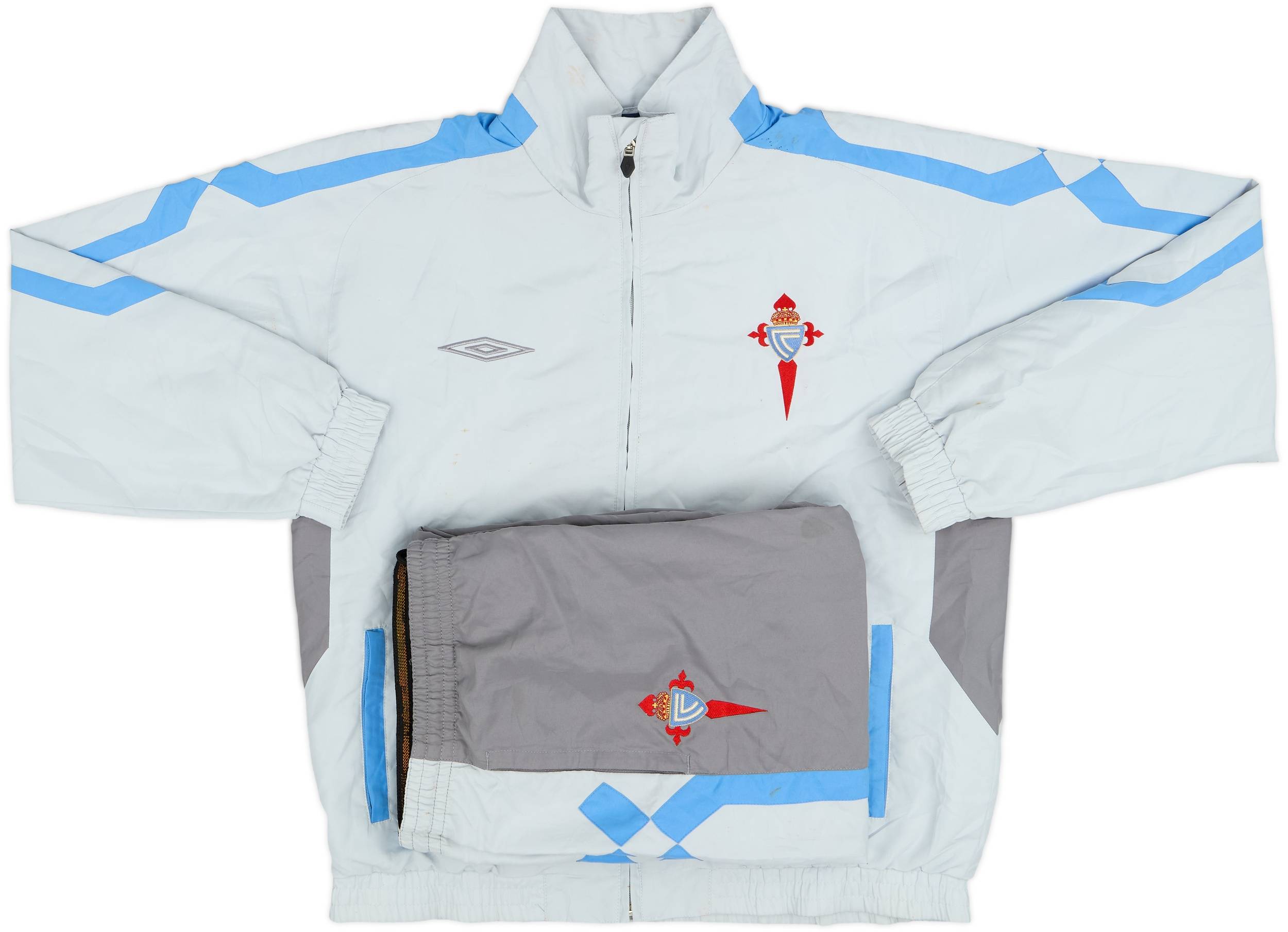UMBRO 00s/Celta de Vigo/プラクティスジャージ 2005-07 Celta Vigo Umbro Tracksuit - 5/10 - (M)