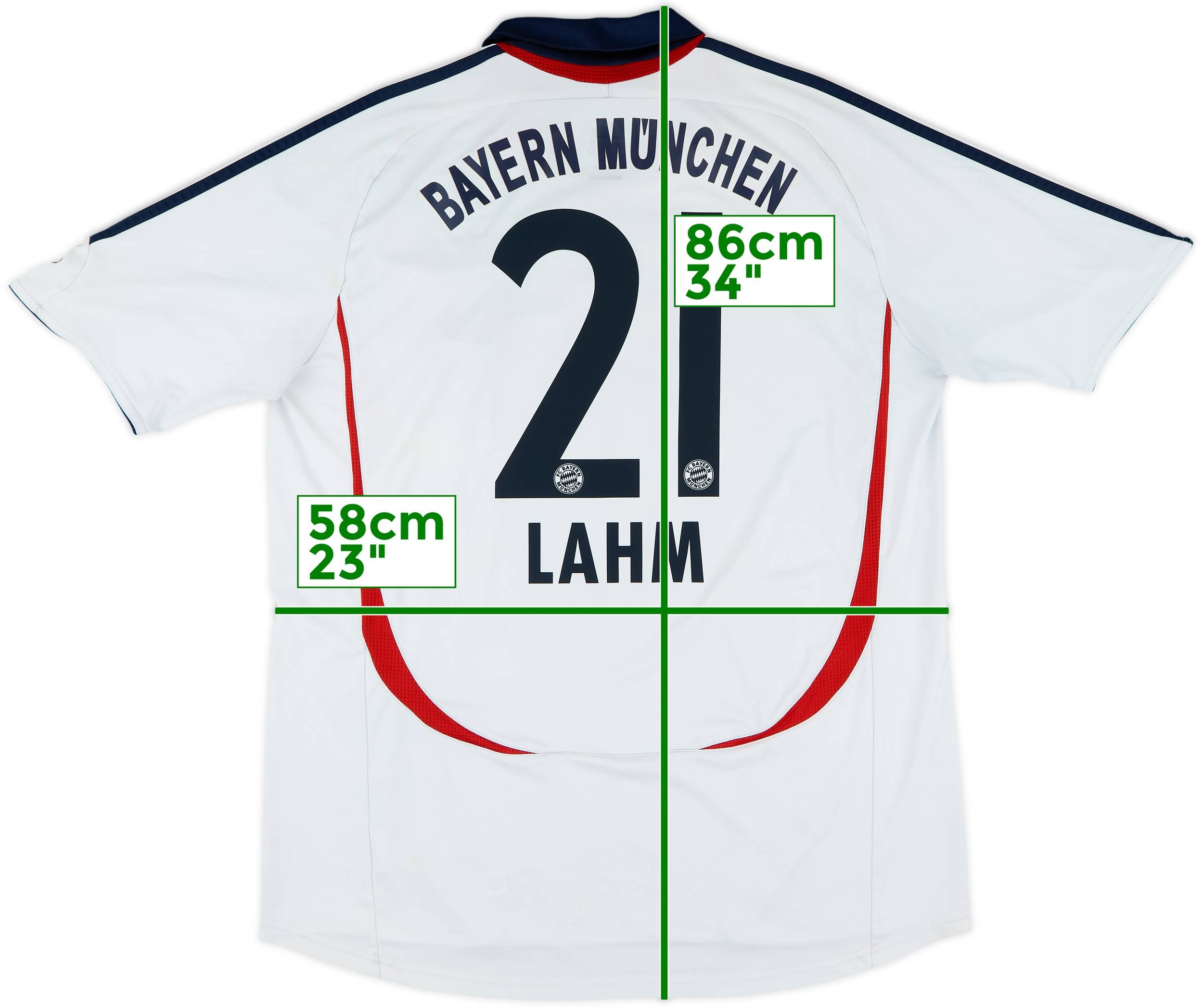 2006-07 Bayern Munich Away Shirt Lahm #21 - 6/10 - (XL)
