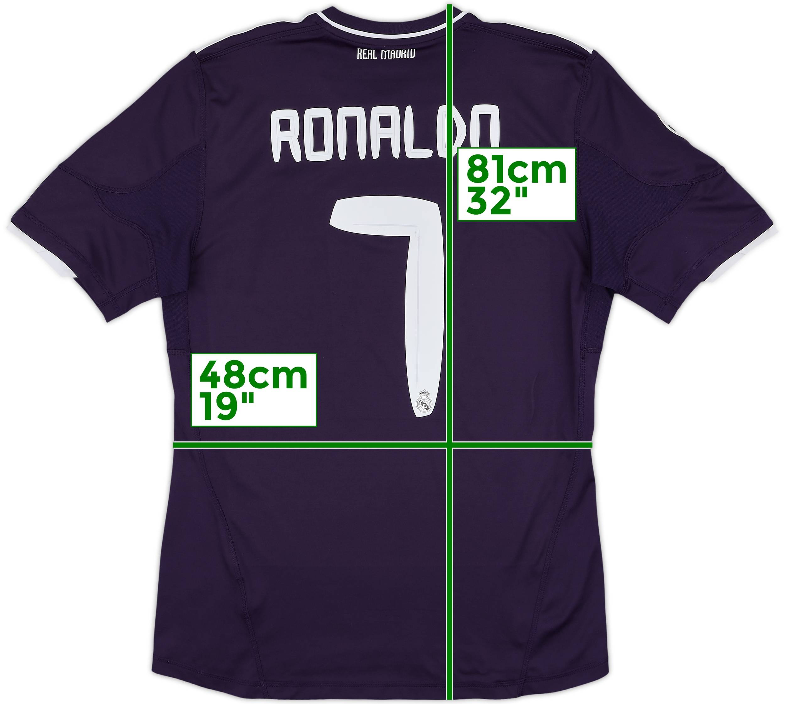 2013-14 Real Madrid Home L/S Shirt Ronaldo #7 - 6/10 - (S)