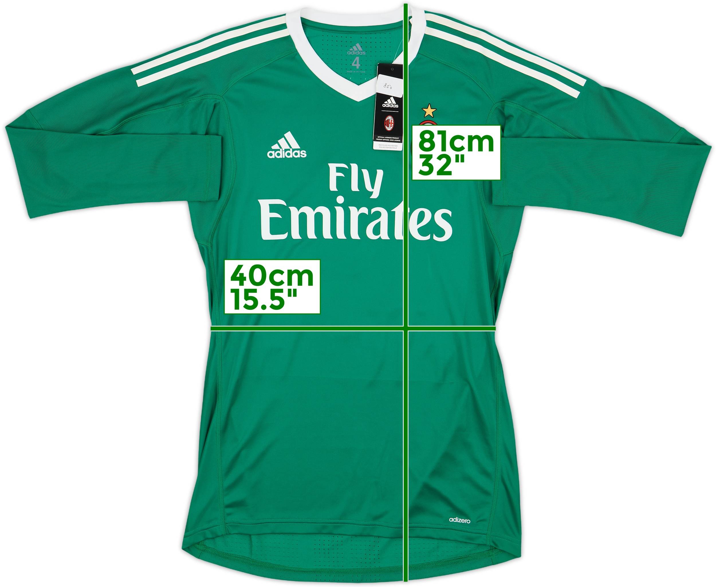 2017-18 AC Milan Player Issue GK Shirt A.Donnarumma #90 (S)