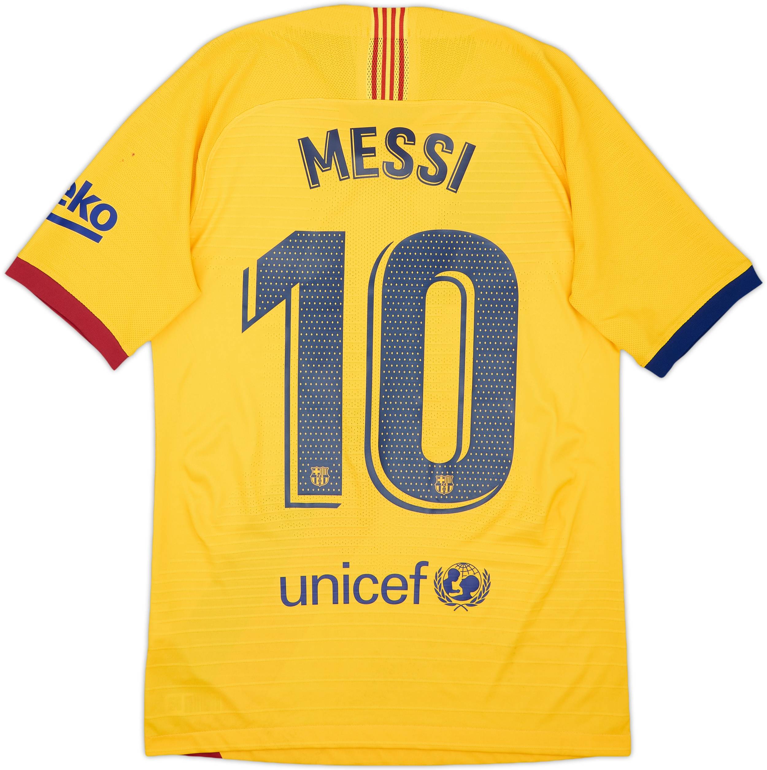 2019-20 Barcelona Authentic Away Shirt Messi #10 - 7/10 - (S)